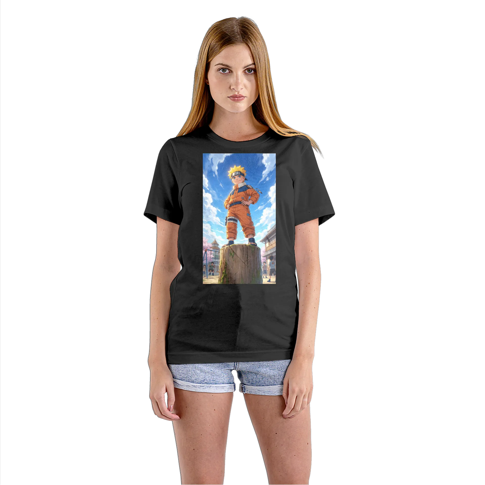 Camiseta Babylook Naruto Anime no Tronco 100% Algodão - Imagem 3