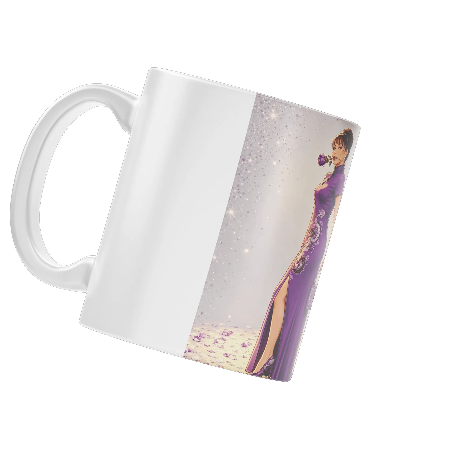 Caneca Personalizada Gata Elegante 325ml - Imagem 4