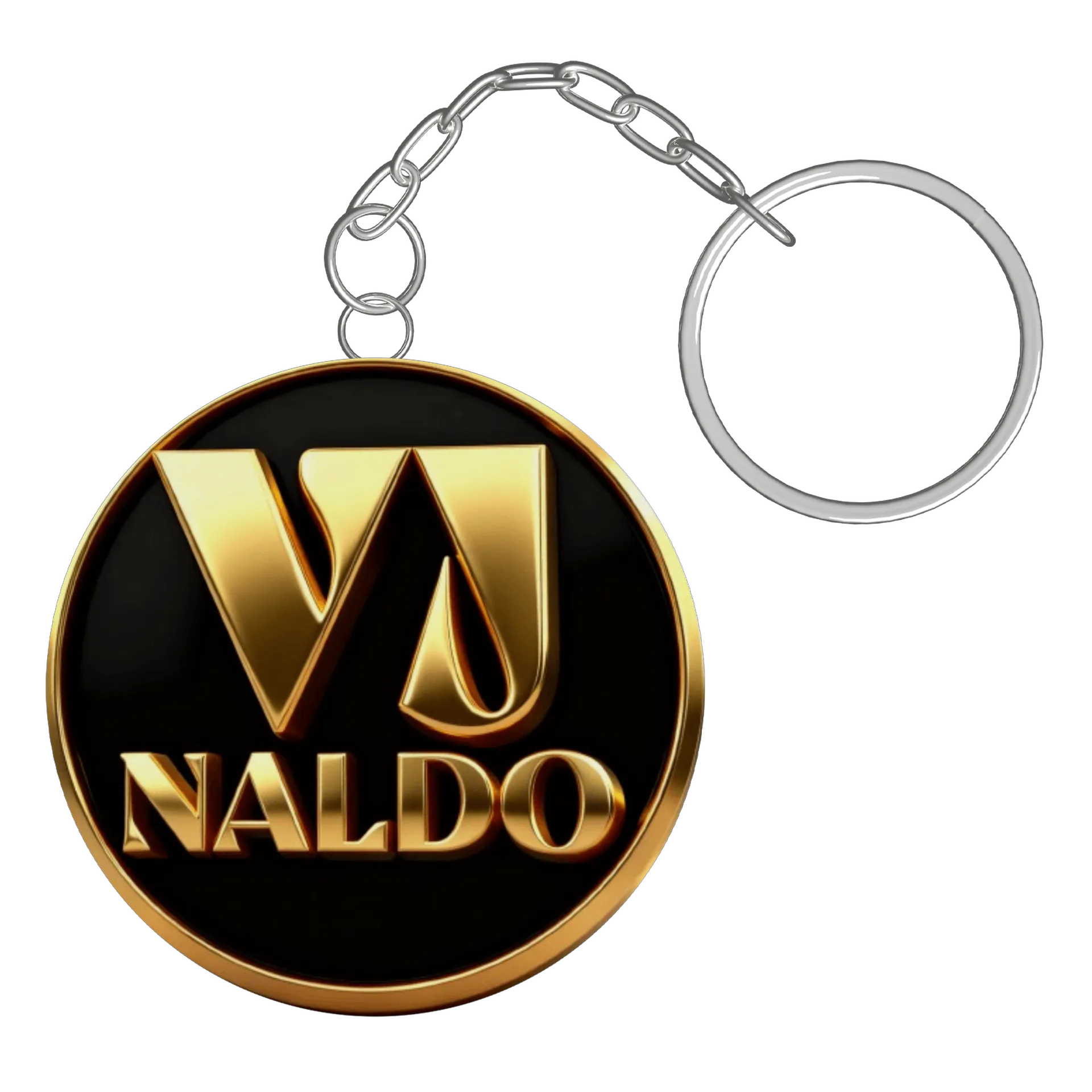 Chaveiro MDF Logotipo Ouro 3D Garimpado de vjnaldo — imagem 2 de 3