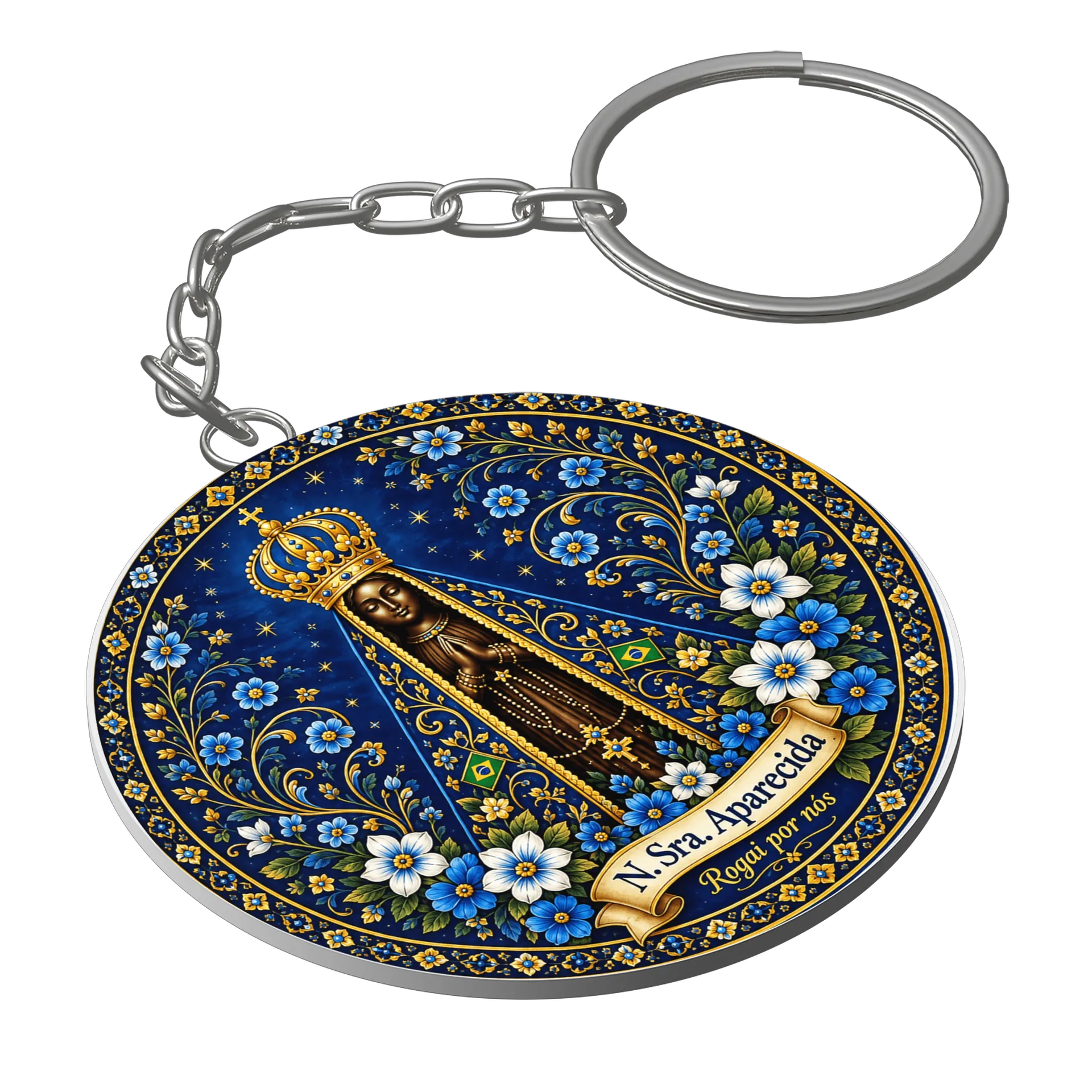 Chaveiro personalizado de N.senhora aparecida  - Imagem 1