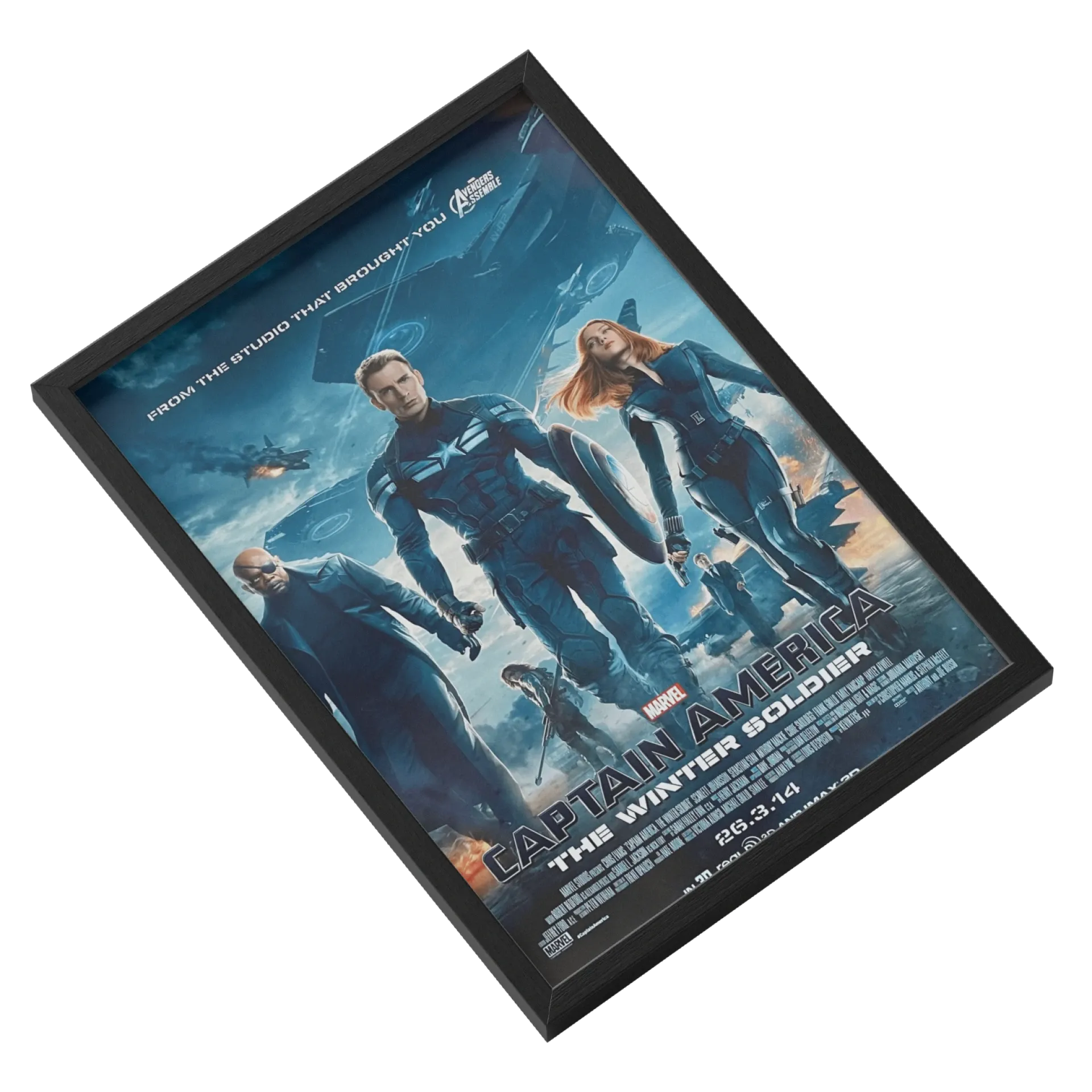 Quadro capitão América soldado invernal - Imagem 2