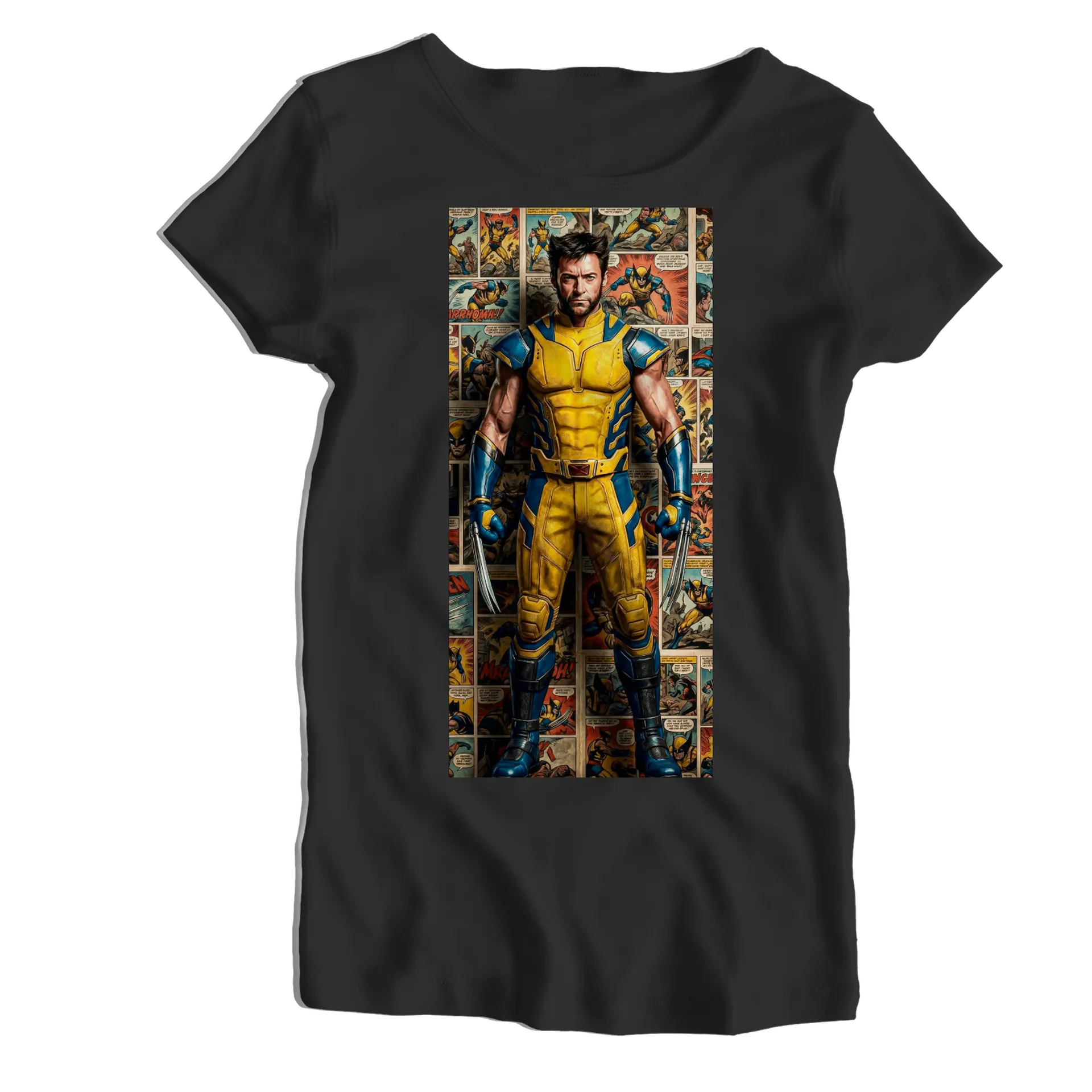 Camiseta Babylook Herói de Garras Estilo Quadrinhos 100% - Imagem 1
