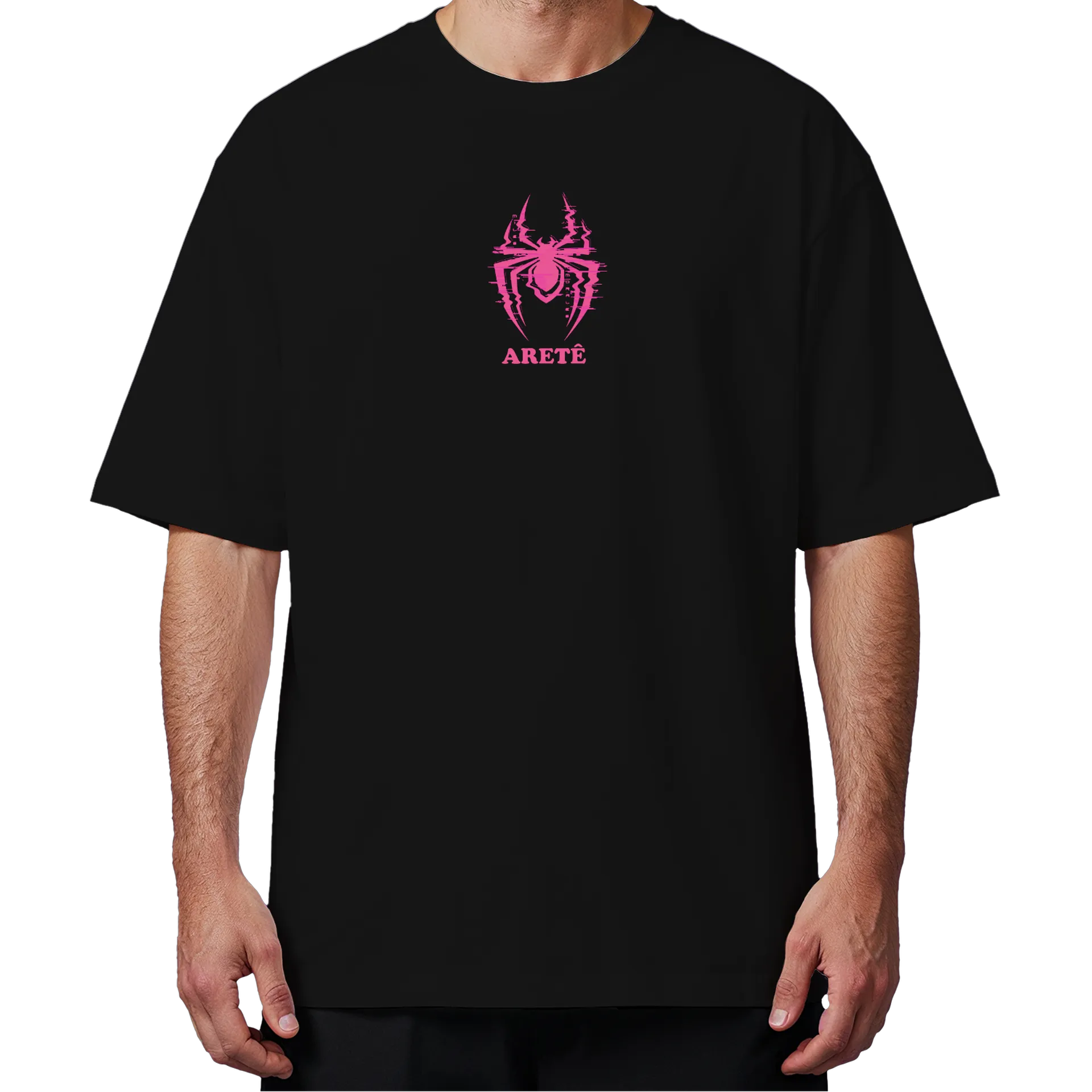 Camiseta Oversized Aranha Rosa 100% Algodão - Imagem 4