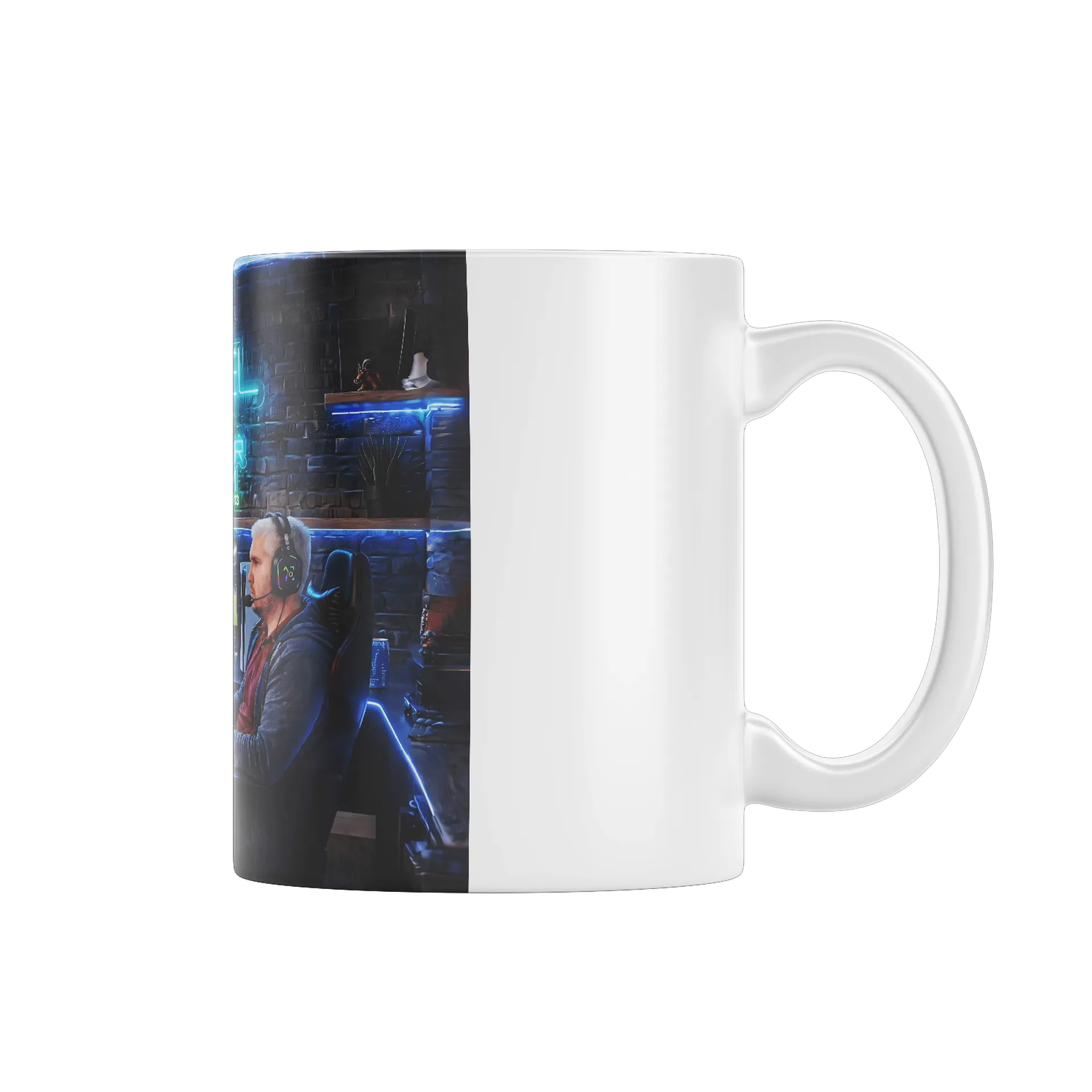 Caneca Daniel Gamer Streamer Quarto Neon 325ml - Imagem 1