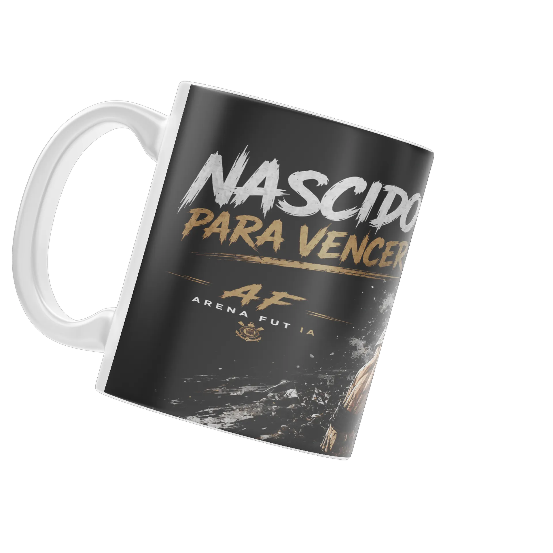 Caneca Porcelana Nascido Para Vencer Corinthians 325ml - Imagem 3