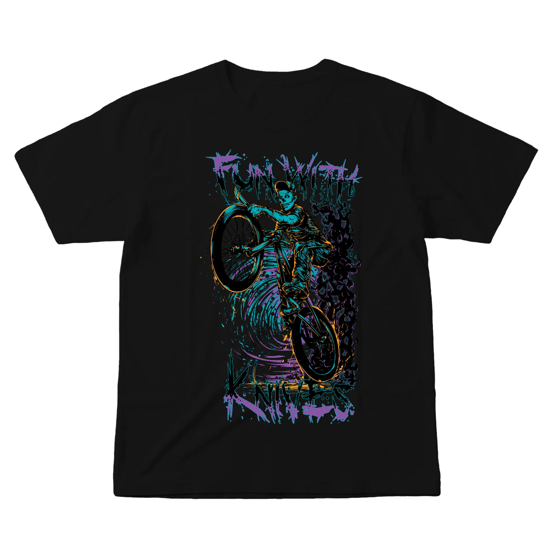 Camiseta Grafite Skate Neon 100% Algodão - Imagem 1