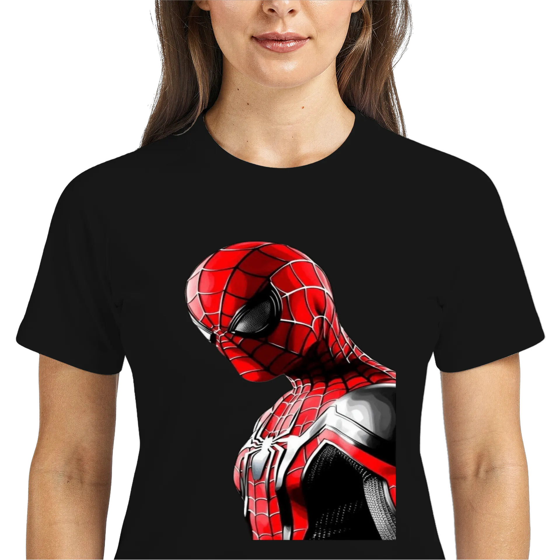 Camiseta Dry Fit Homem-Aranha Estampa Colorida 100% Algodão - Imagem 3