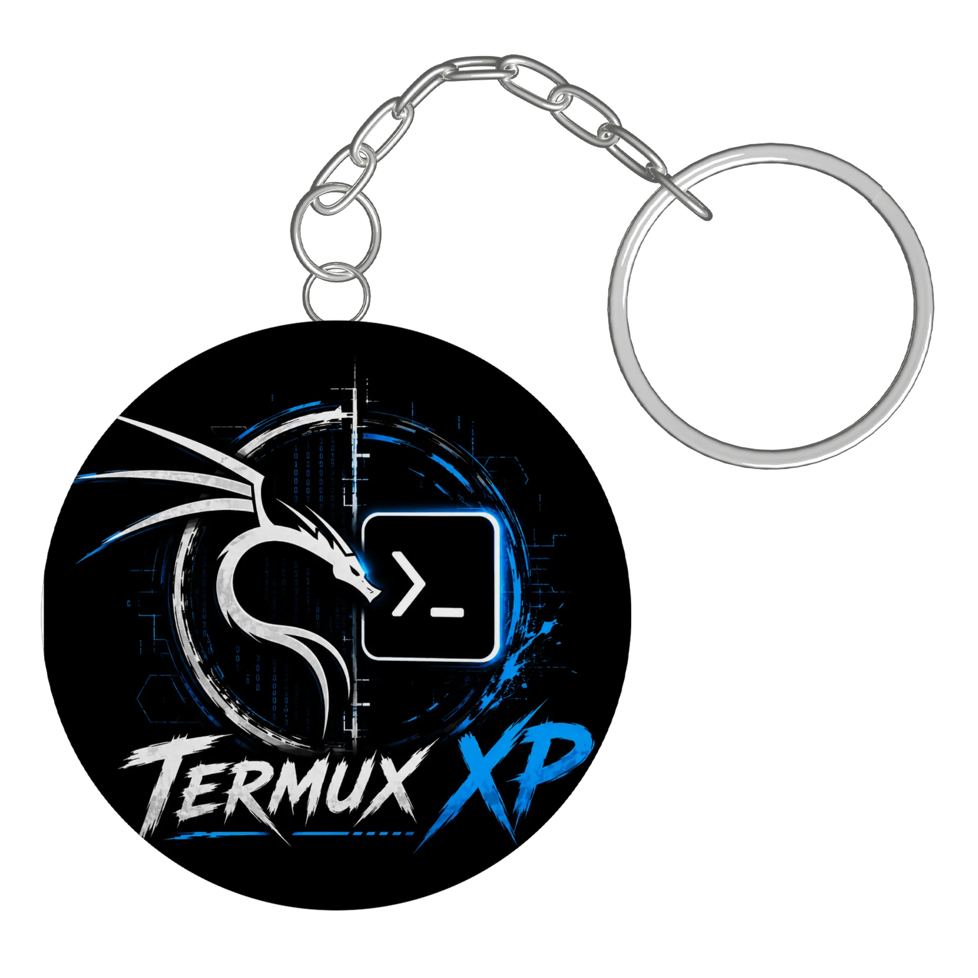 Chaveiro MDF Dragão Termux XP 5x5cm de TermuxXp