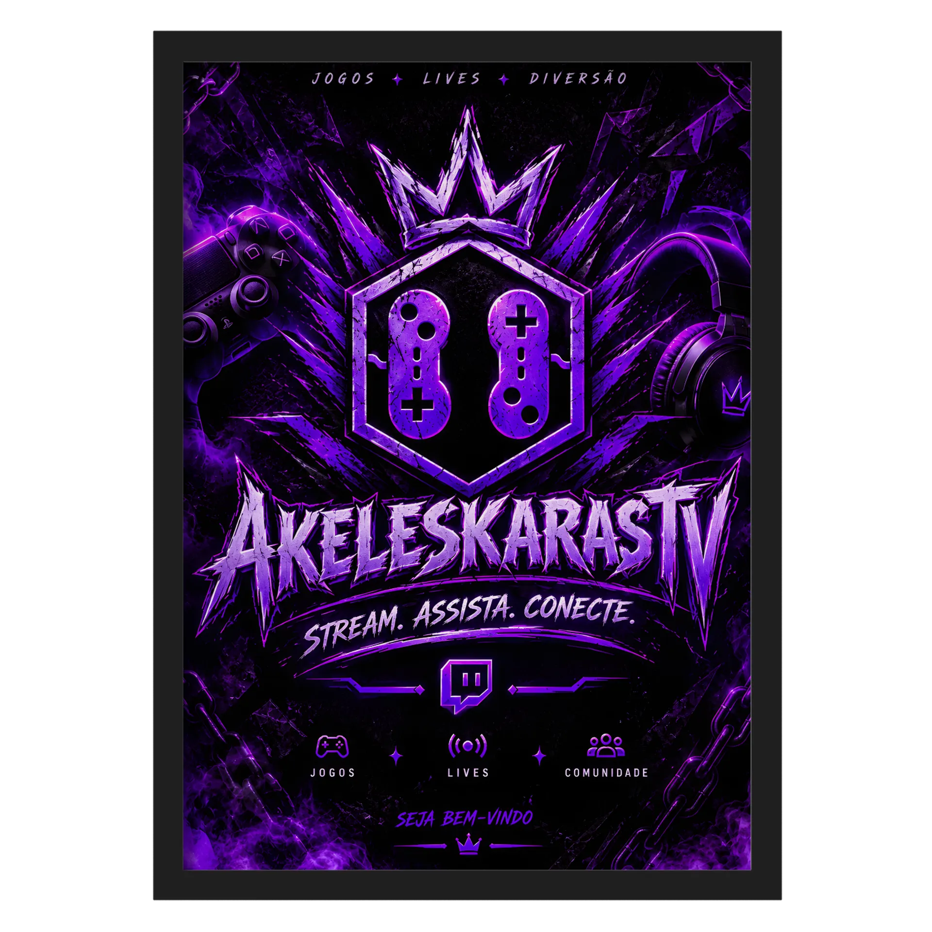 Quadro A3 personalizado Com Vidro de akeleskarastv — imagem 1 de 3