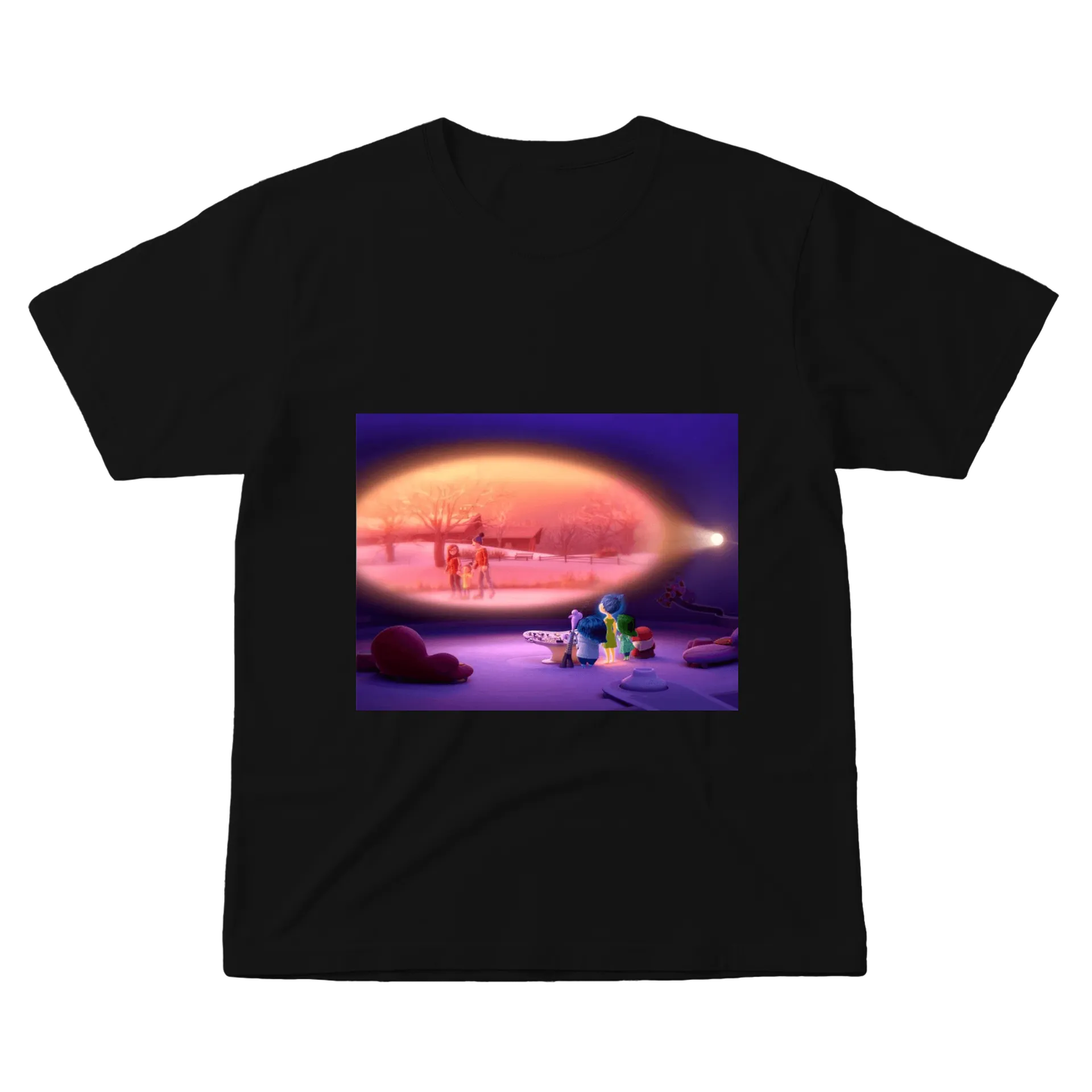 Camiseta Estampa Emoções Personagens 100% Algodão - Imagem 1