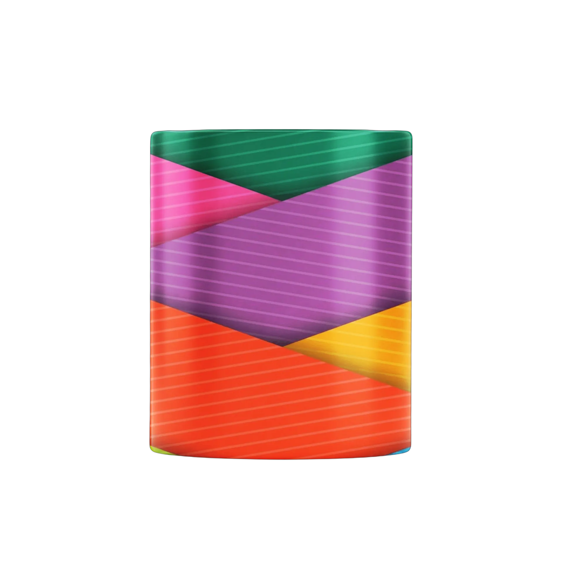 Caneca Porcelana Estampa Colorida Geométrica 325ml - Imagem 2