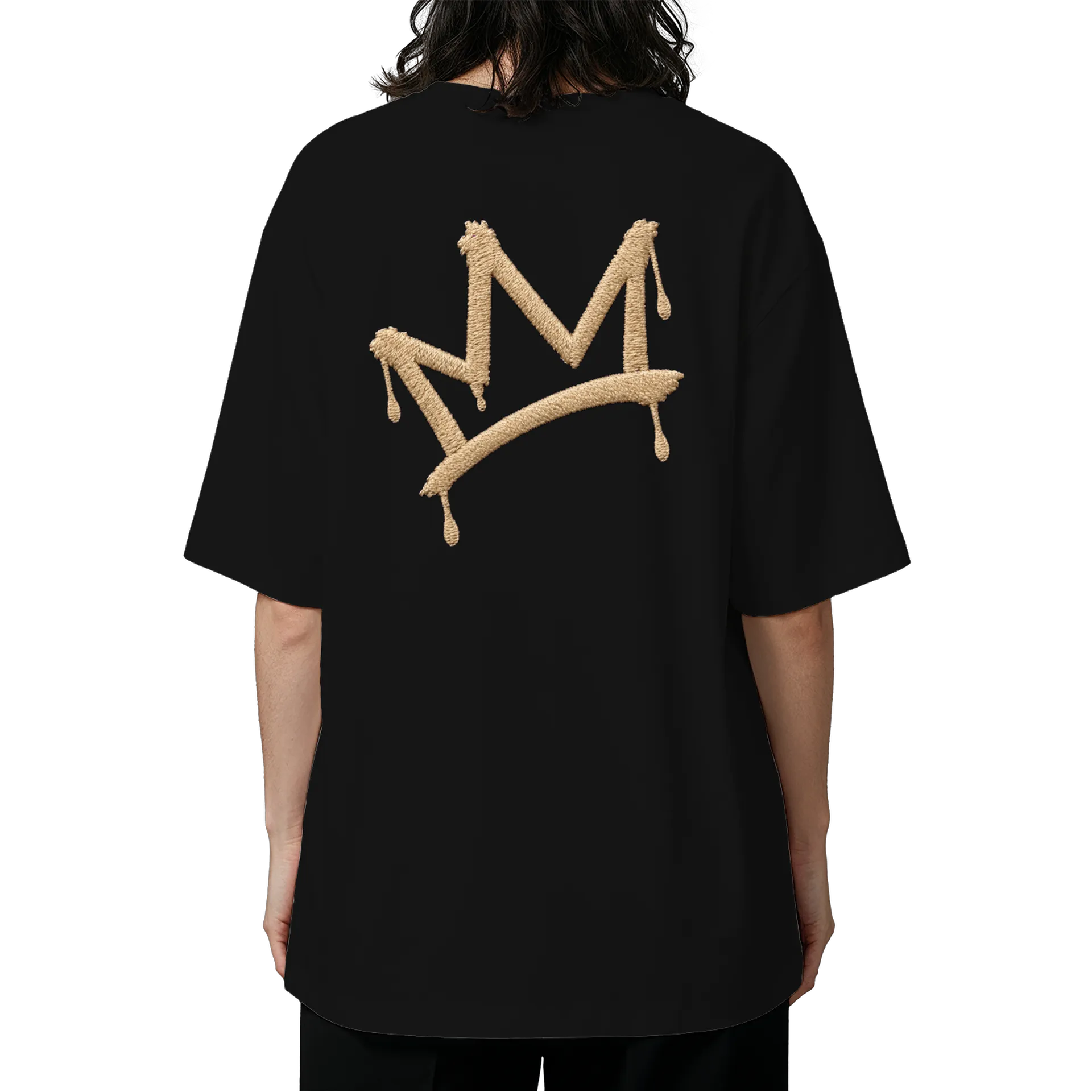 Camiseta Oversized Anjo Coroado Marginal Sublime Dourado e - Imagem 5