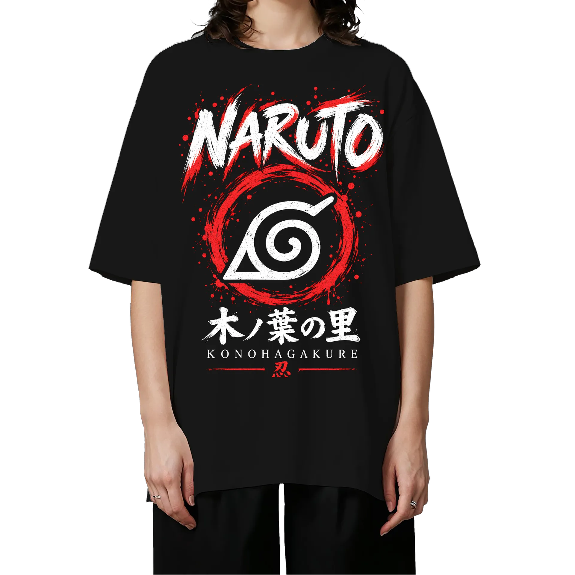 Camiseta Oversized Hoheto Hyuga Anime Naruto Premium - Imagem 3