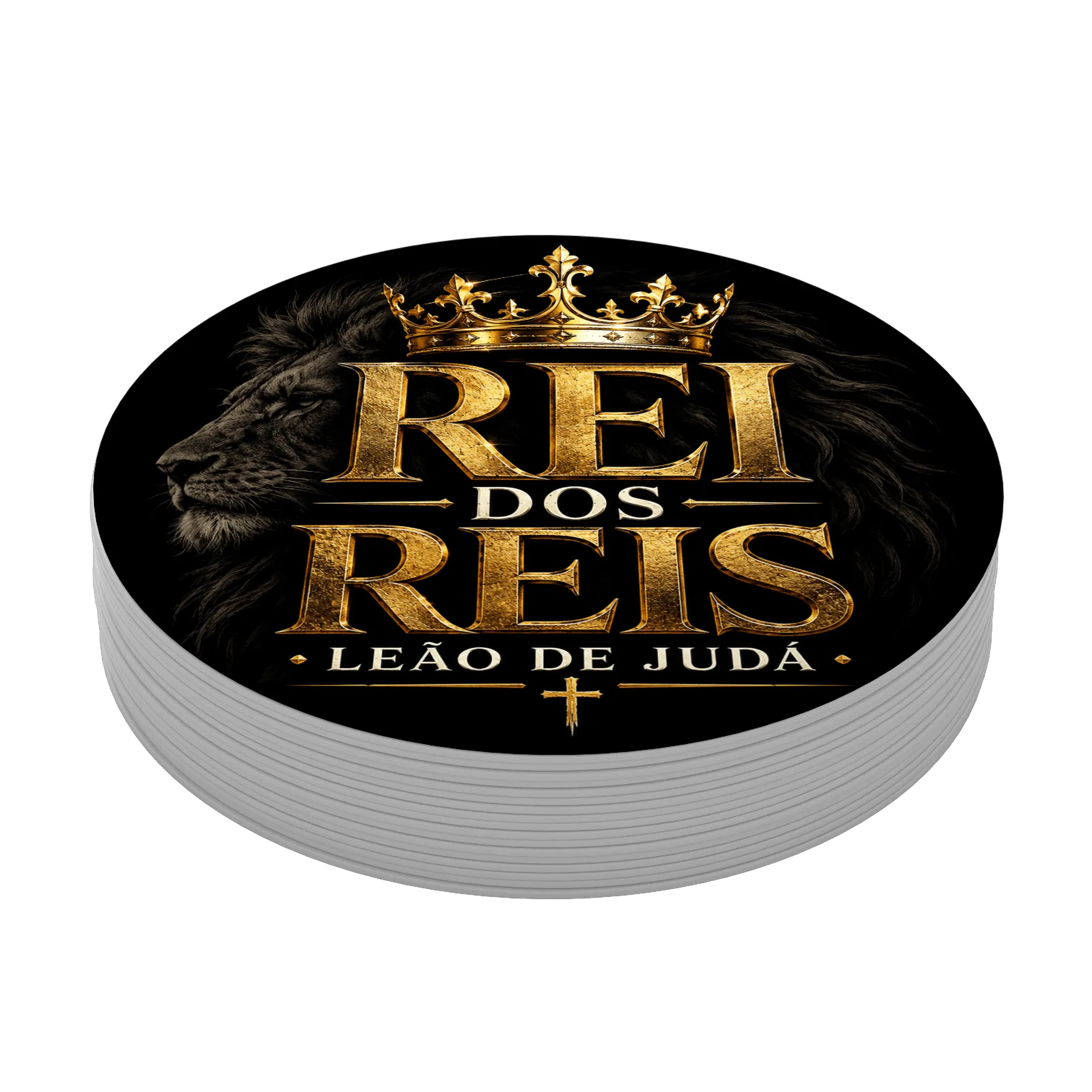 Porta-copo MDF Leão de Judá Rei dos Reis - Imagem 4