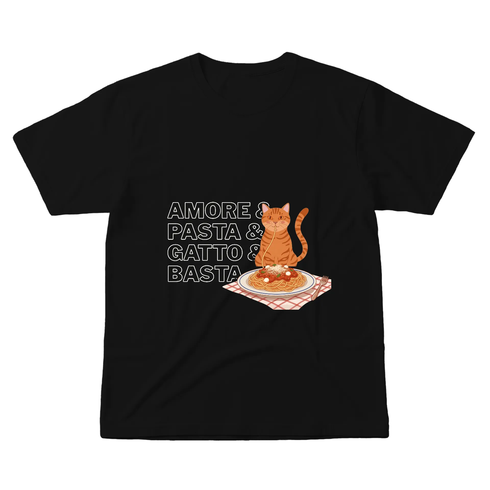 Camiseta Amore Pasta 1 de Um Gato Pitiko — imagem 1 de 6
