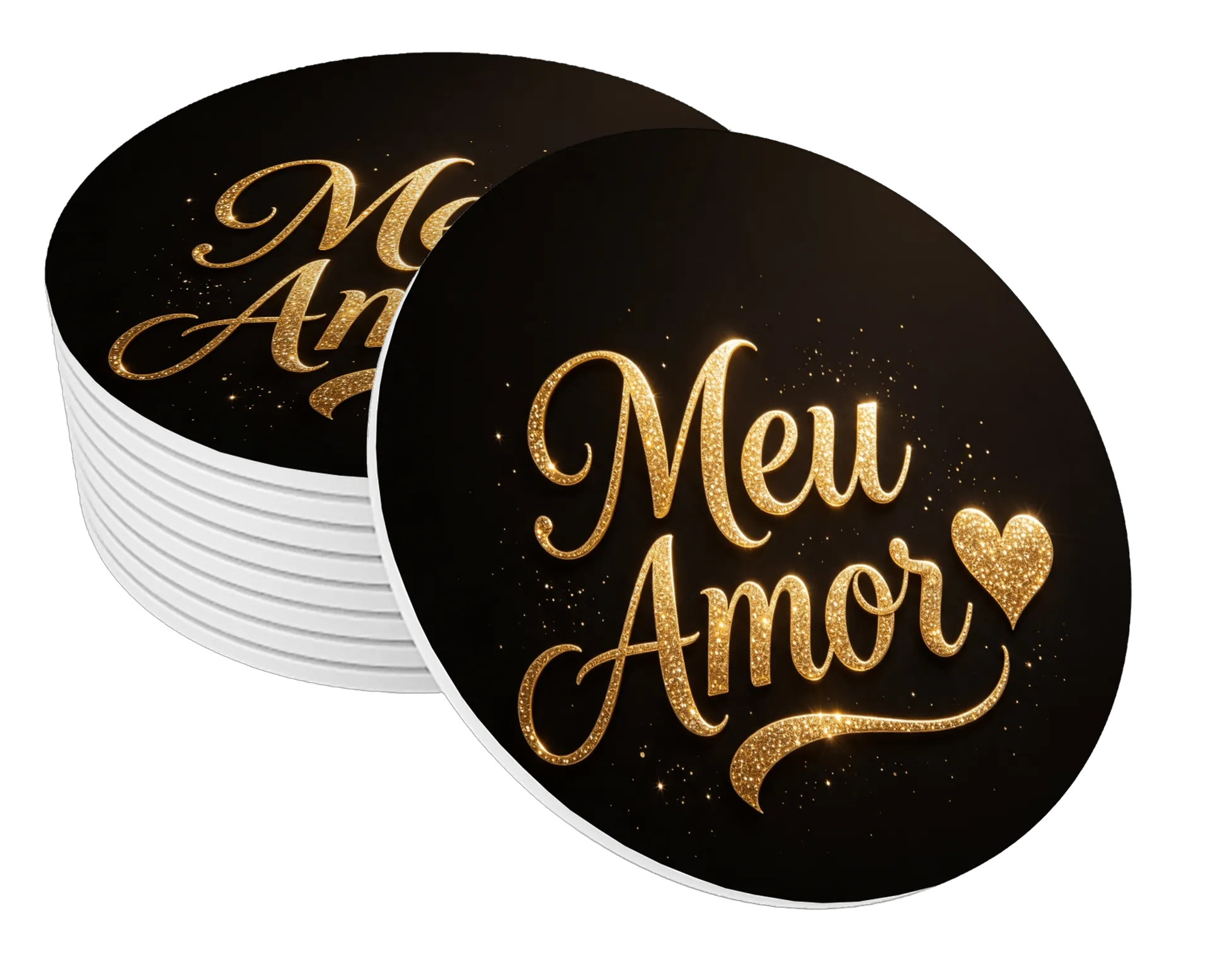 Porta-copo Meu Amor MDF - Imagem 1
