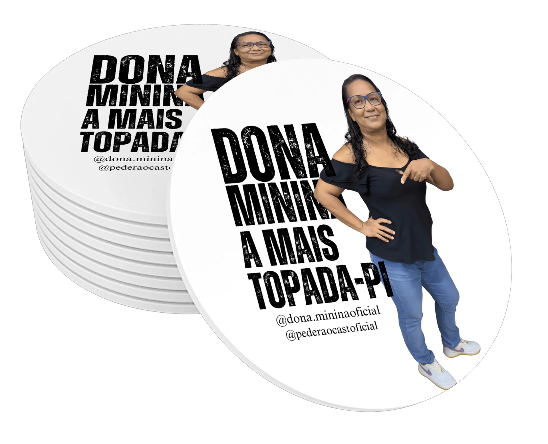 Porta-copos personalizado de Pederãocast — imagem 1 de 3