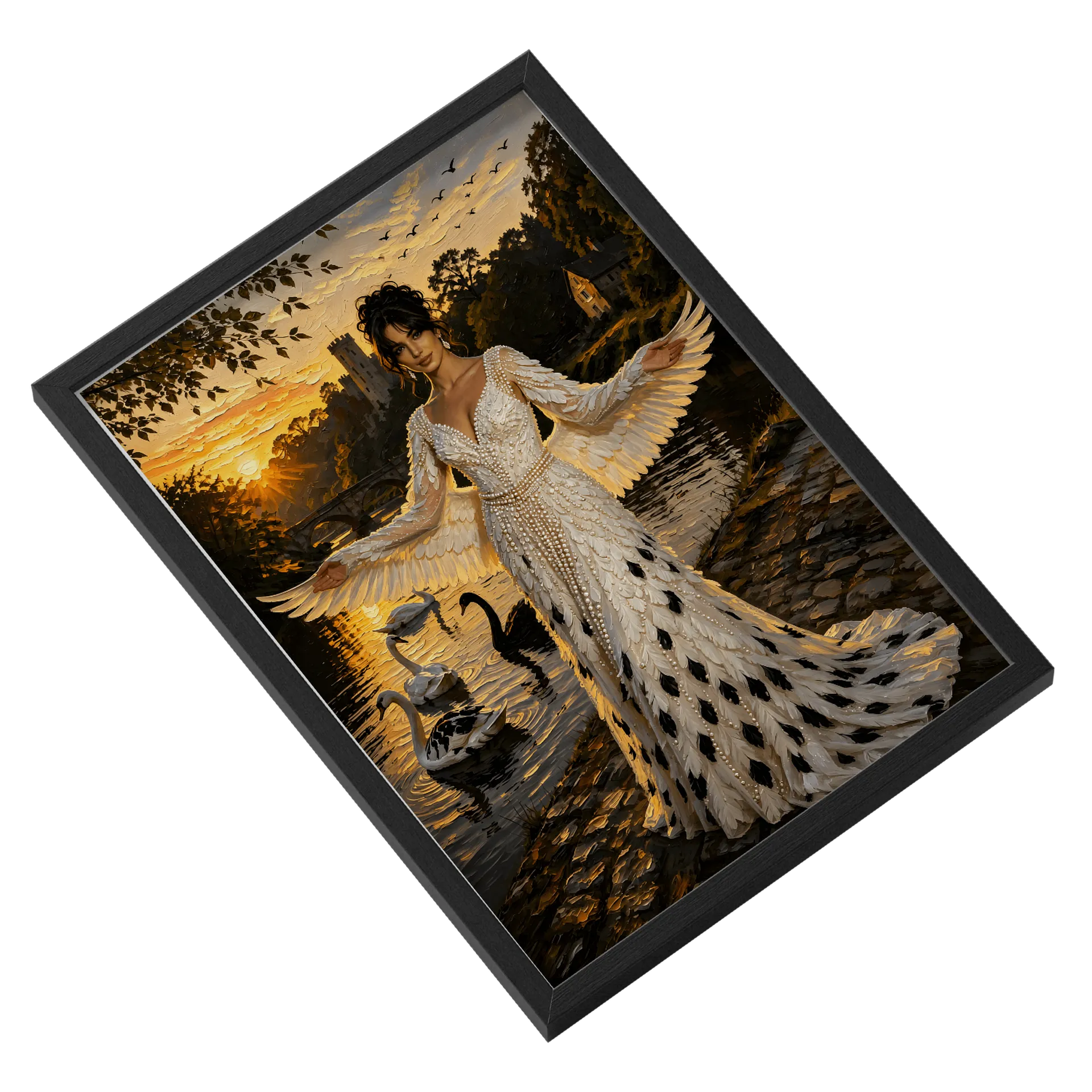 Quadro Princesa Alada Confeitaria A3 MDF e Vidro - Imagem 2