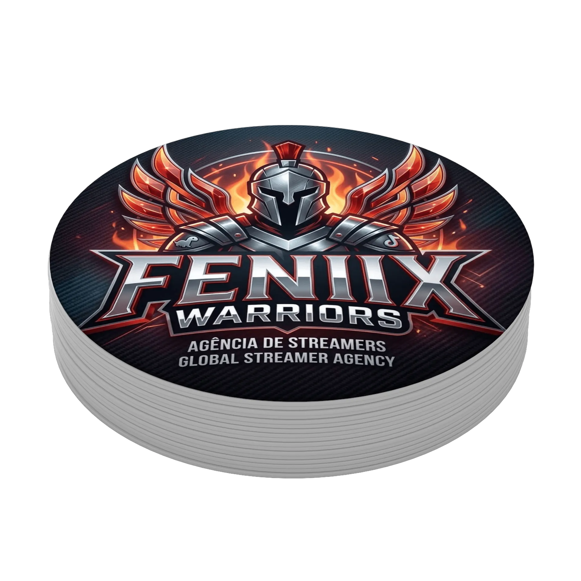 Porta-copo MDF Logotipo FENIIX Warriors 10x10cm - Imagem 4