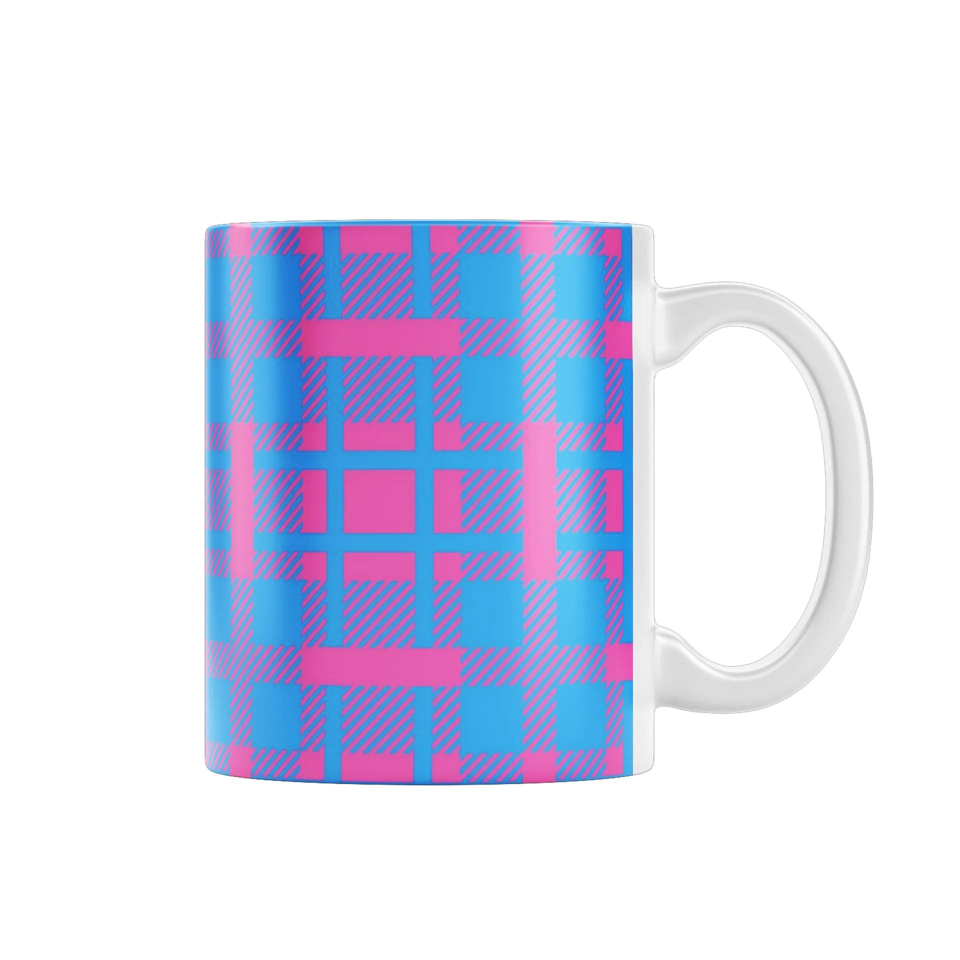 Caneca Porcelana Funcional Arte Foguete Neon 325ml - Imagem 1