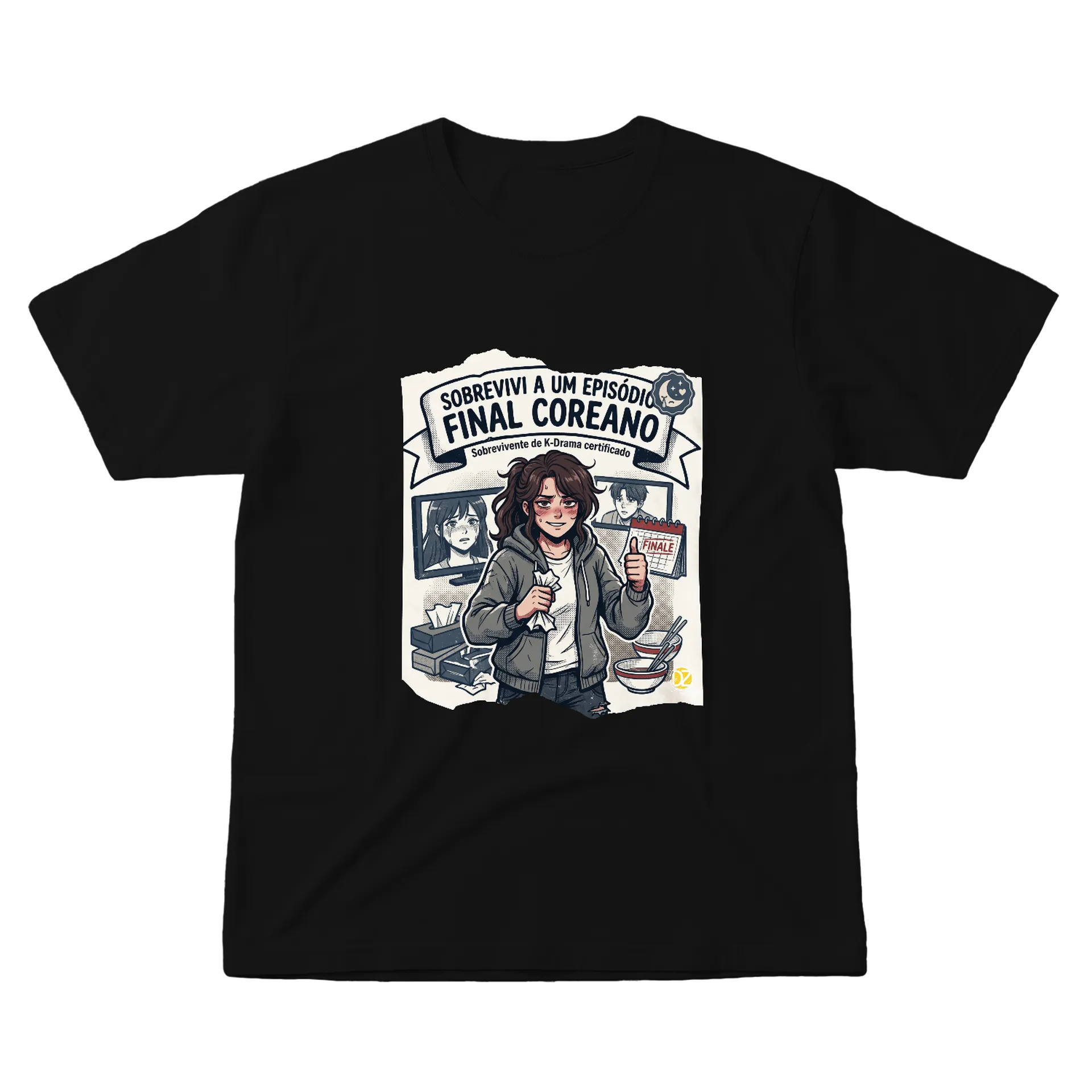 Camiseta Sobrevivi A Um Espisódio Final Coreano - Imagem 1