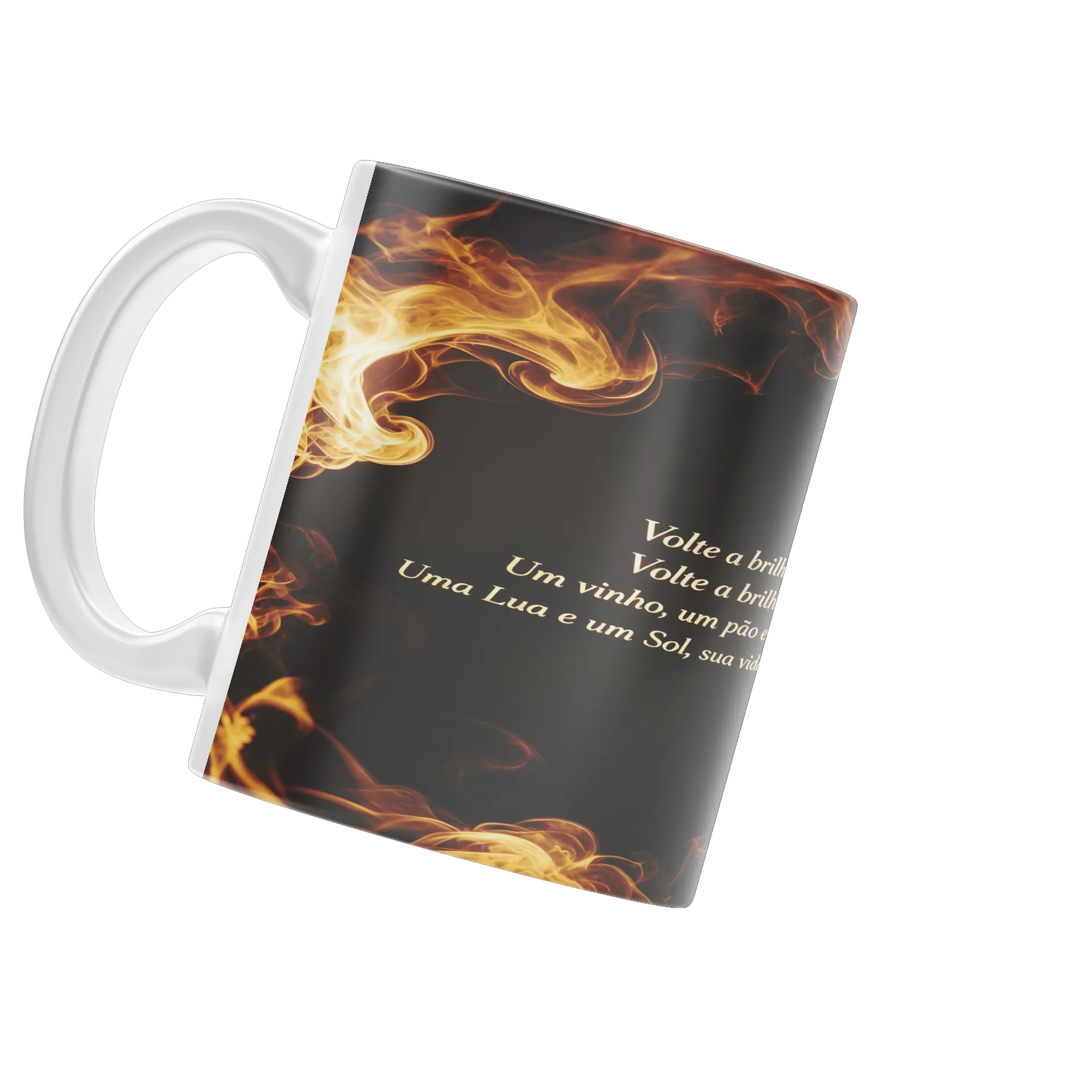 Caneca Porcelana Frases Poéticas 325ml - Imagem 4