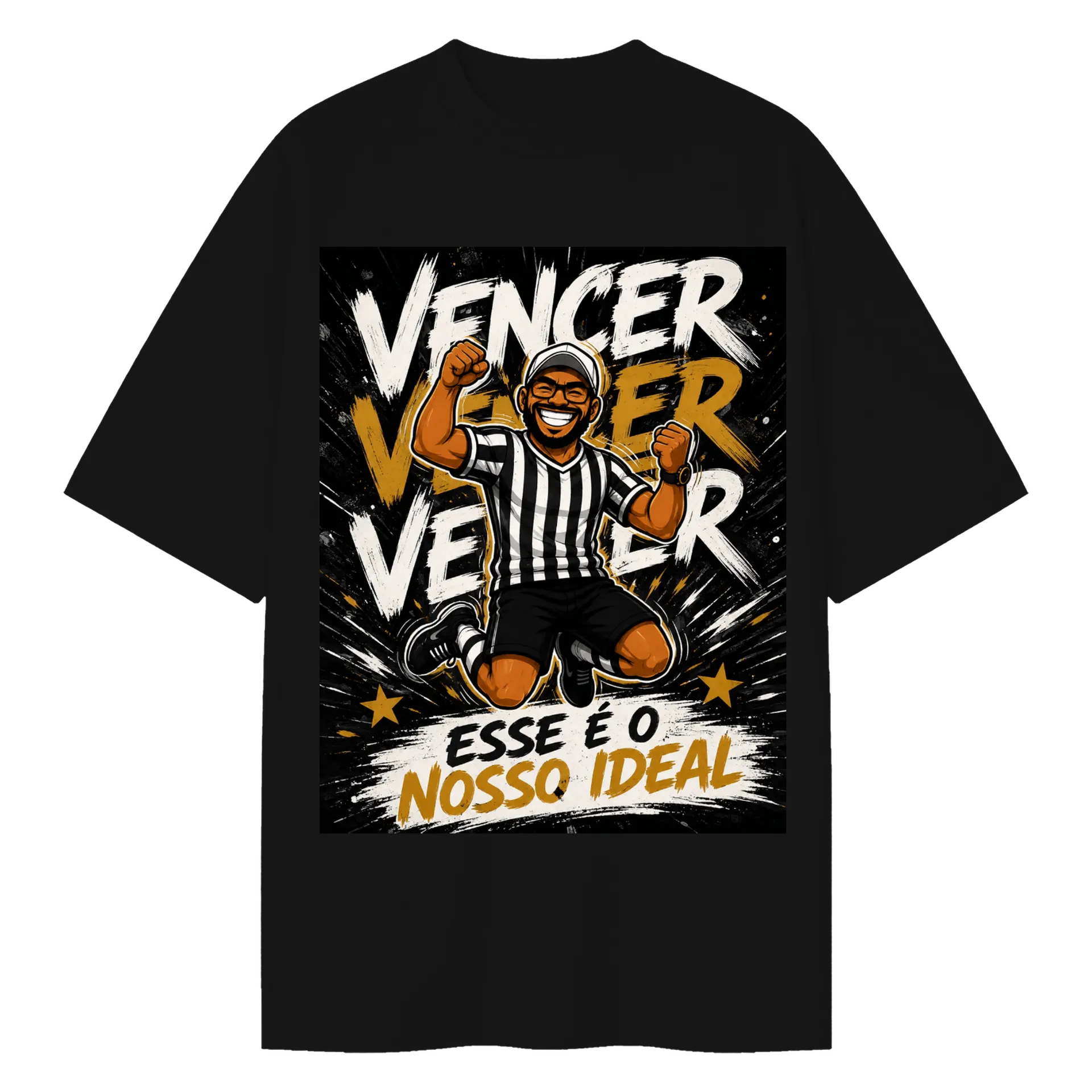 Camiseta Oversized V3 Preta - Imagem 1