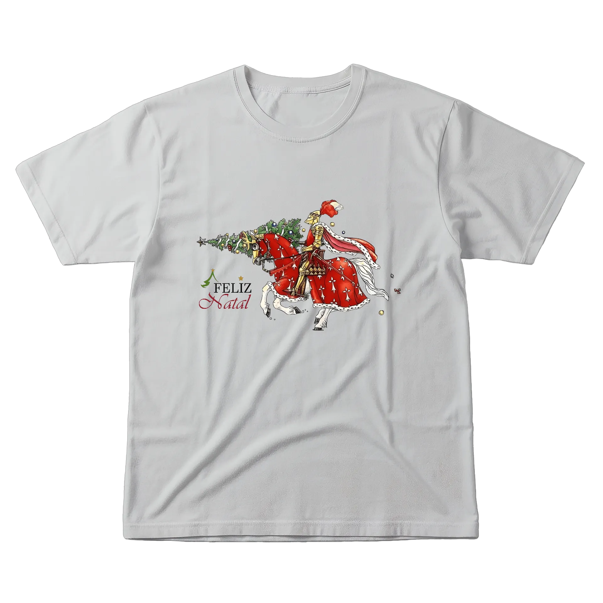 Camiseta Feliz Natal de História Medieval — imagem 1 de 6