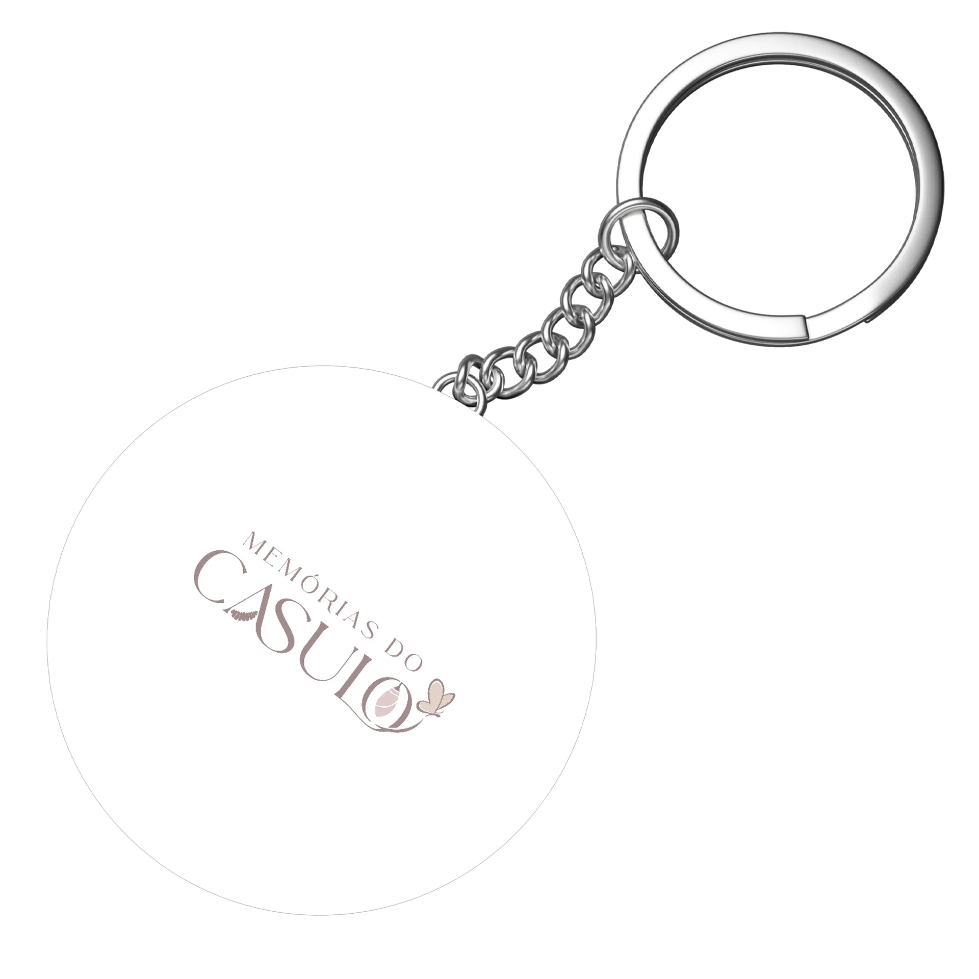 Chaveiro MDF Memórias do Casulo Estampa Logo de Reis — imagem 3 de 3