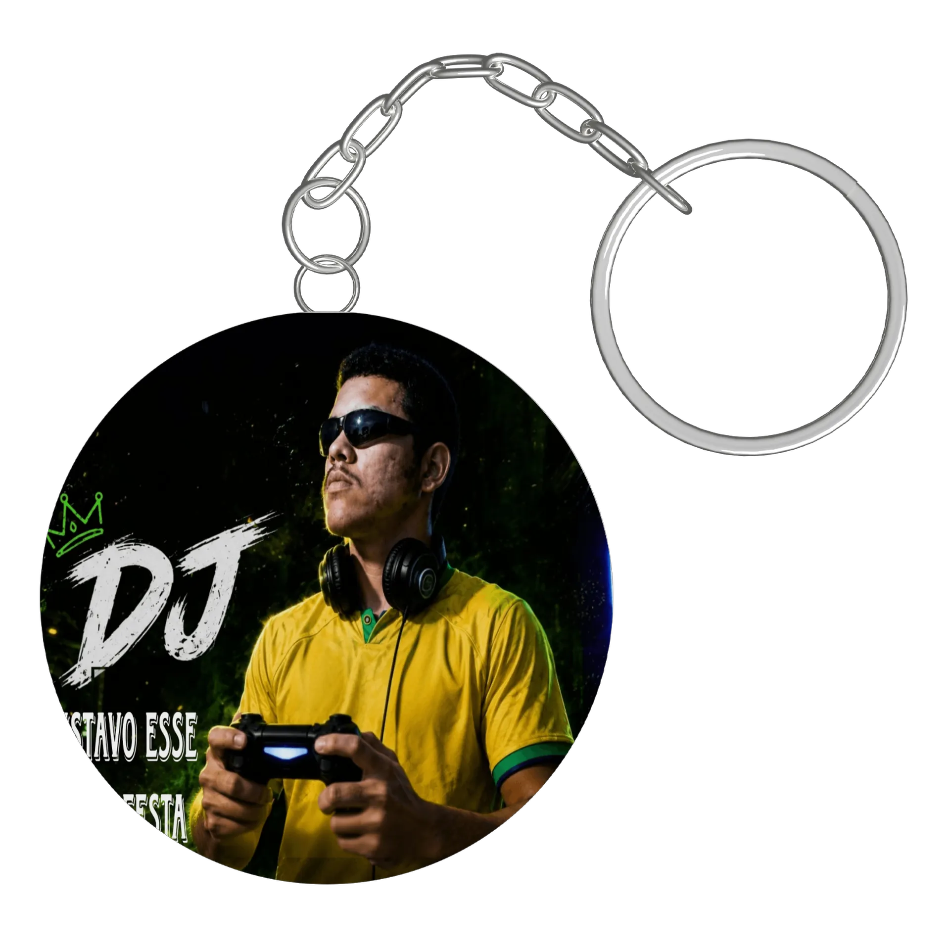 Chaveiro personalizado de DJ Gustavo Esse Faz a Festa Store 🛍️ — imagem 2 de 3
