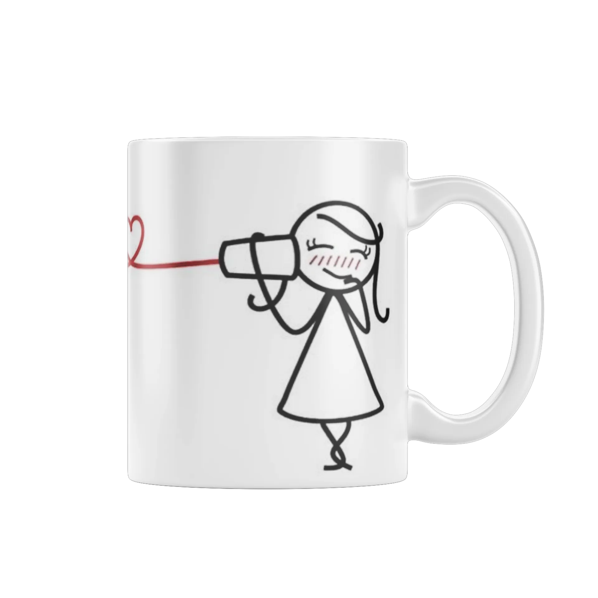 Caneca Porcelana Amor Comunicação 325ml de krono store