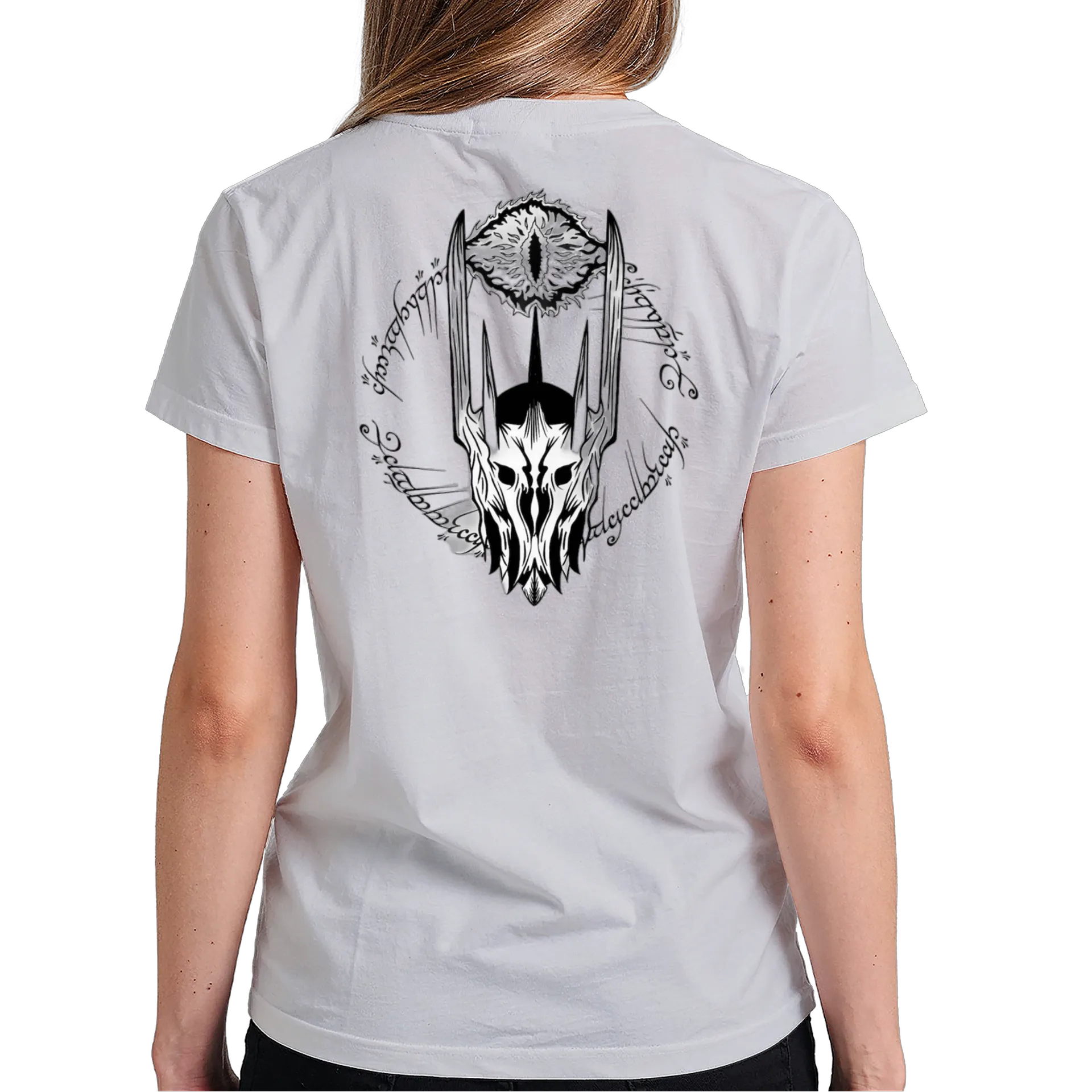 Camiseta Senhor dos Anéis Estampa Preto 100% Algodão - Imagem 6
