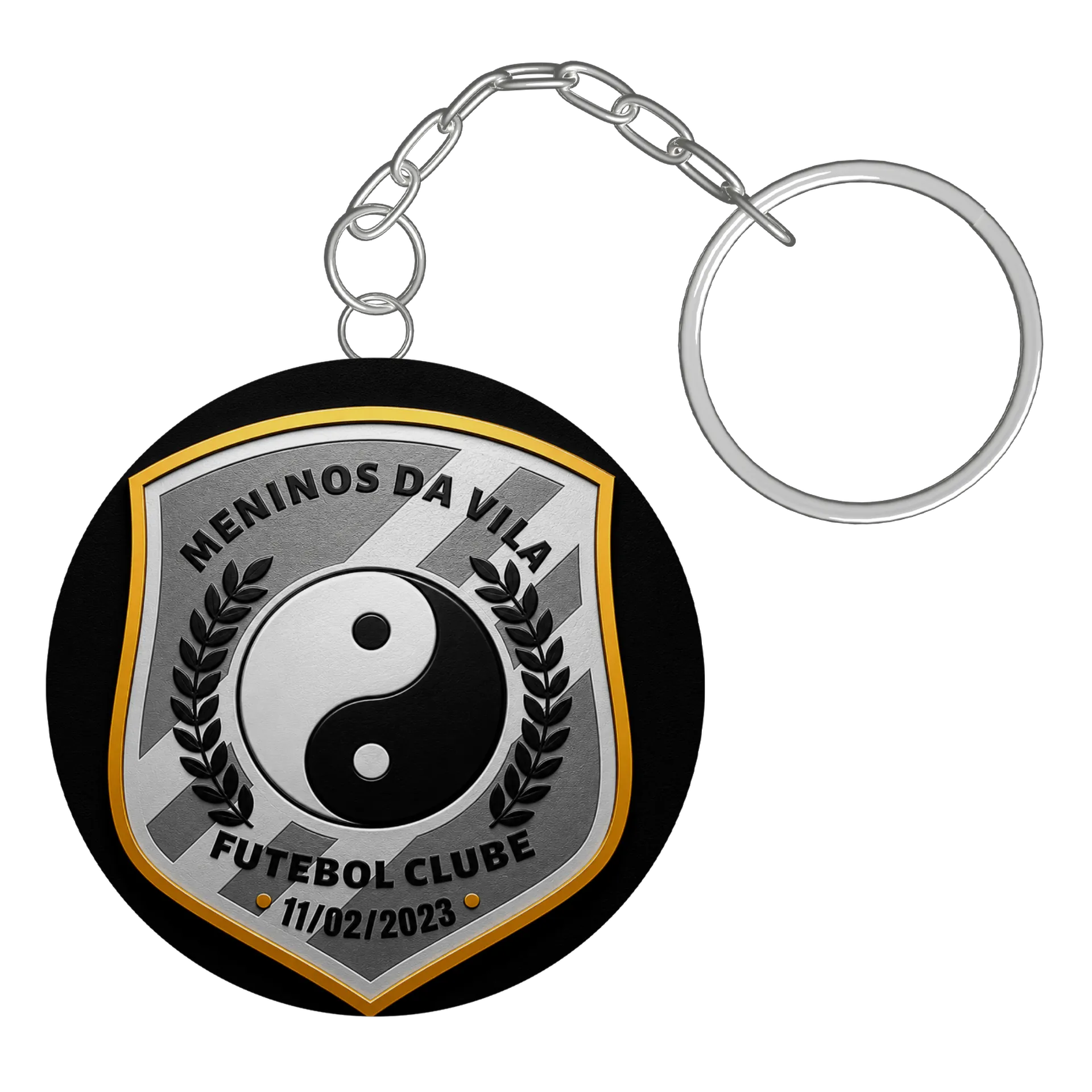 Chaveiro MDF Meninos da Vila Futebol Clube 5x5cm - Imagem 3