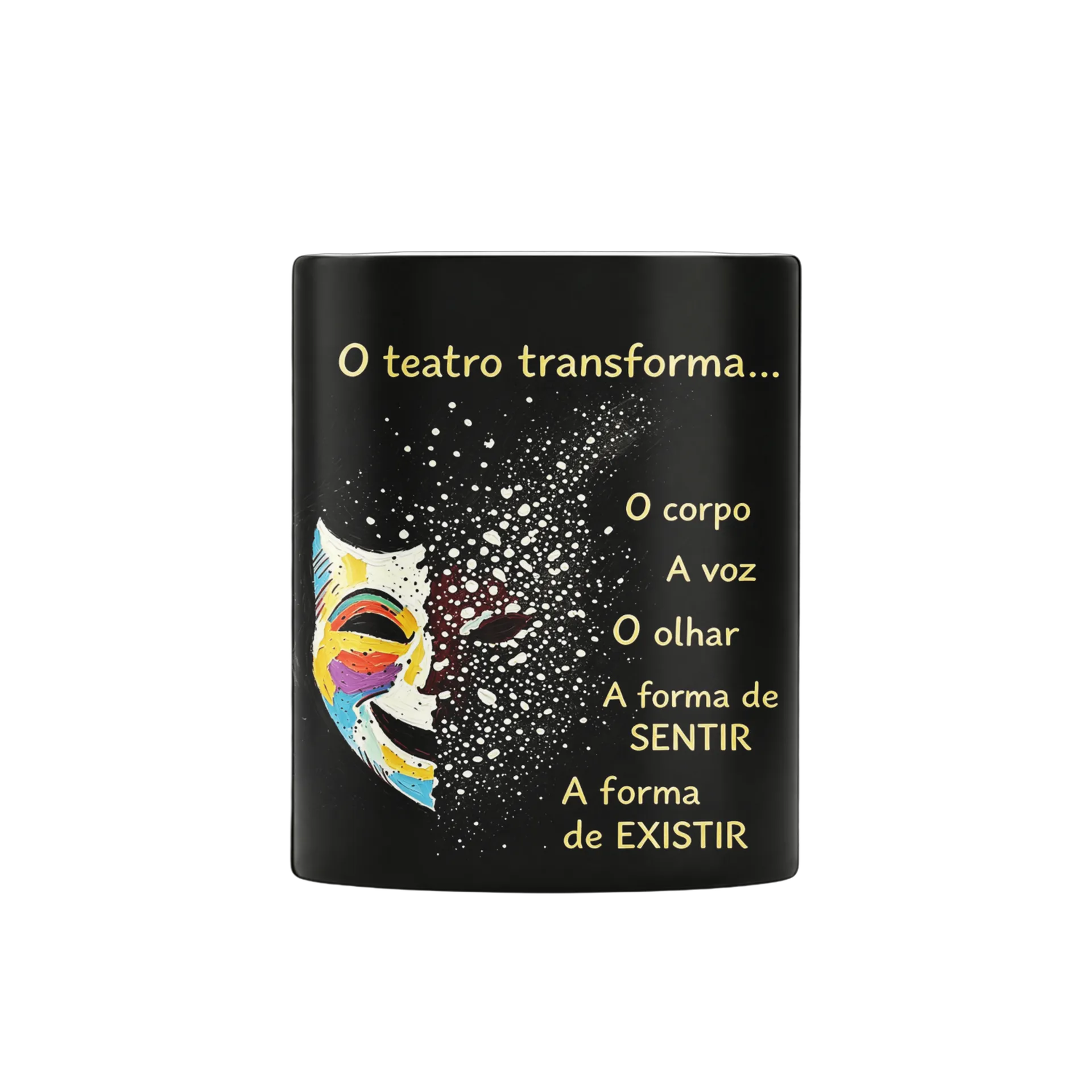 Caneca Pintura Máscara Contemporânea 325ml - Imagem 3