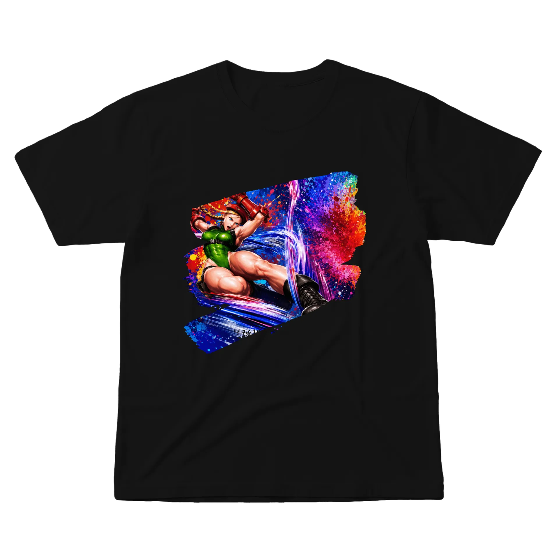 Camiseta Cammy Street Fighter Estampa Colorida 100% Algodão - Imagem 1