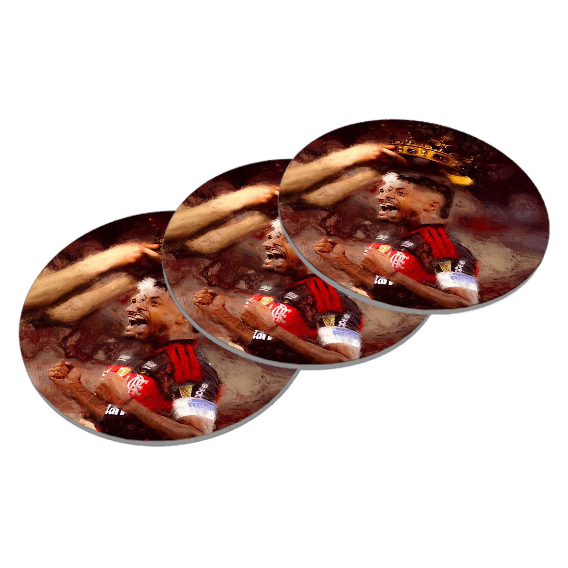 Porta-copos do Arrascaeta e Bruno Henrique  de Janilson CRF10