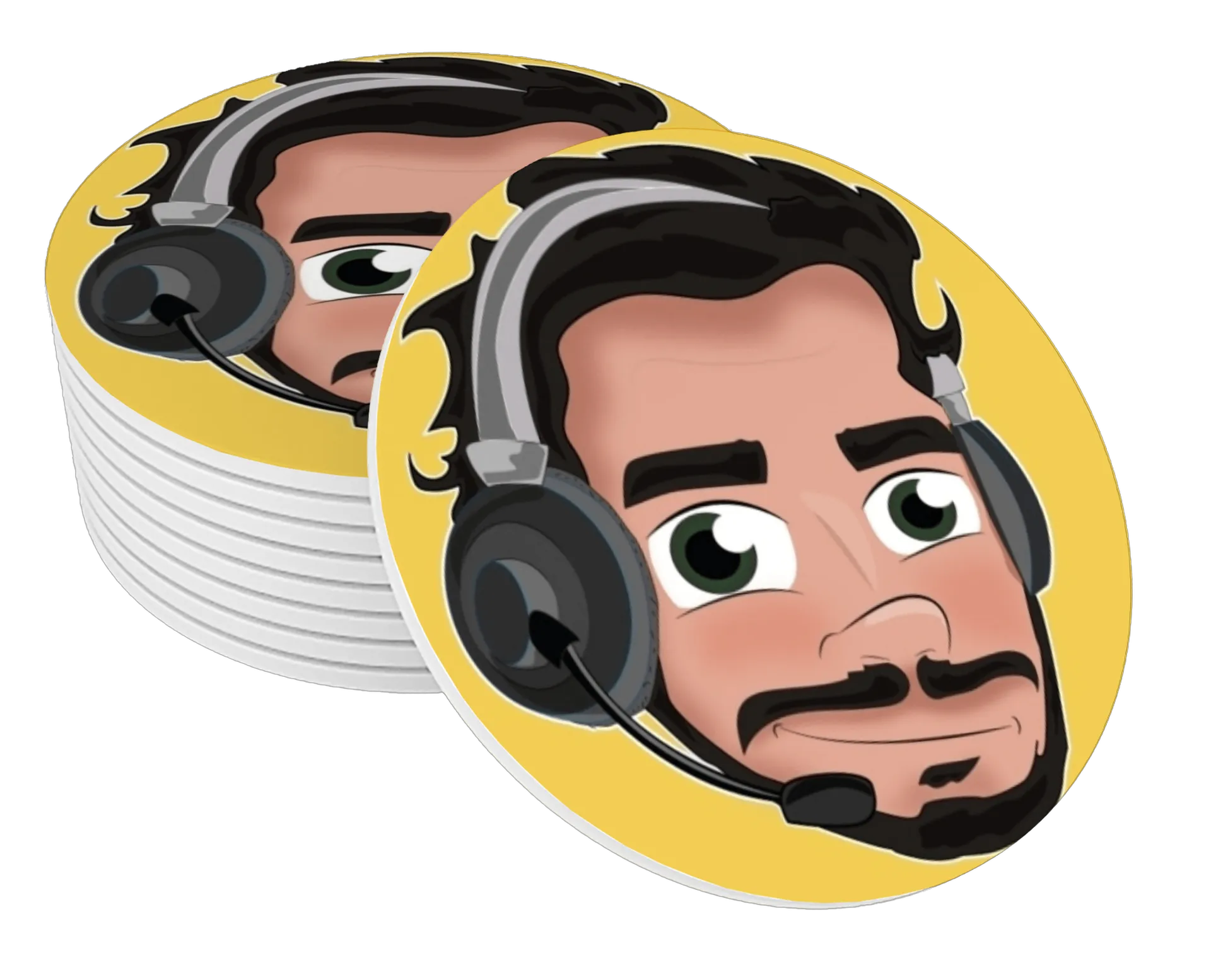 Porta-copo MDF Personagem Gamer Estampa Personalizada - Imagem 1