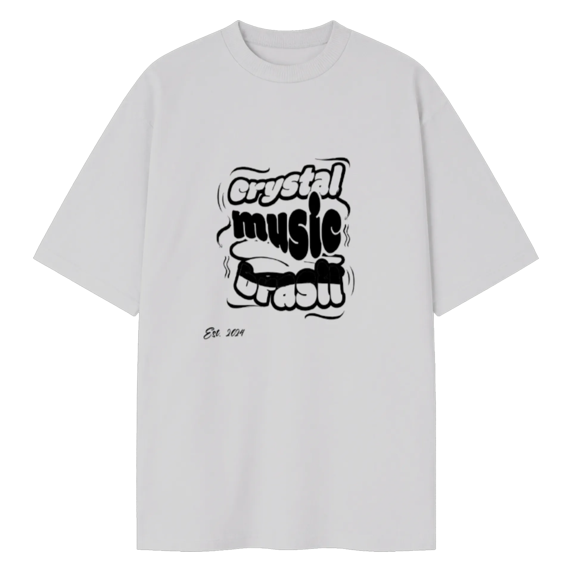 Camiseta Oversized CMB "Distortion" - Branco - Imagem 1