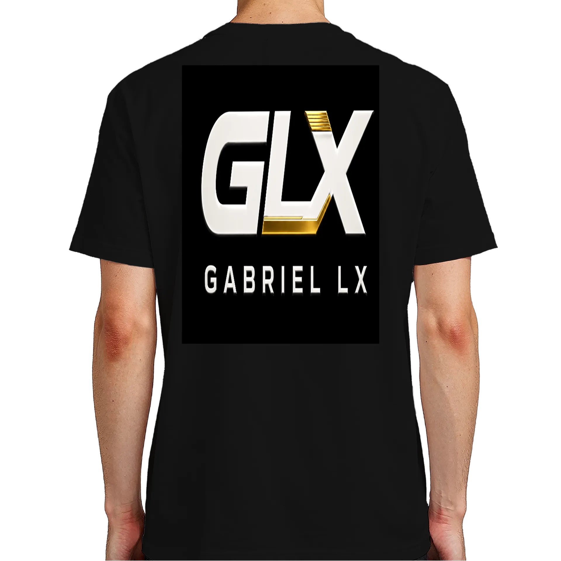 Camiseta Estampa GLX Gabriel LX 100% Algodão Preto - Imagem 7