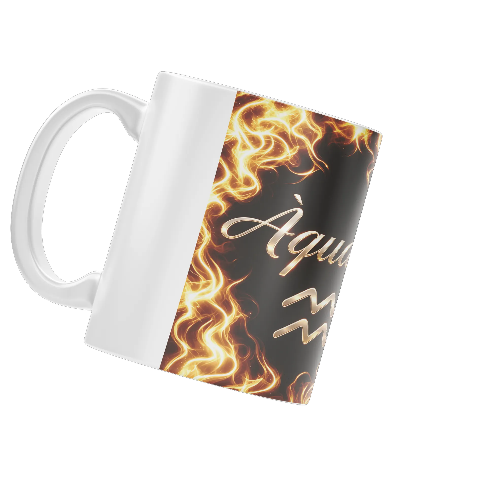 Caneca Porcelana Estampa Átimo Fogo 325ml - Imagem 4