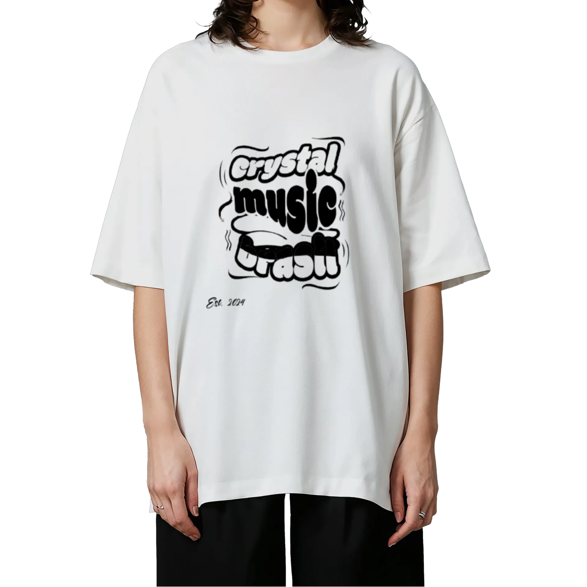 Camiseta Oversized CMB "Distortion" - Branco - Imagem 3