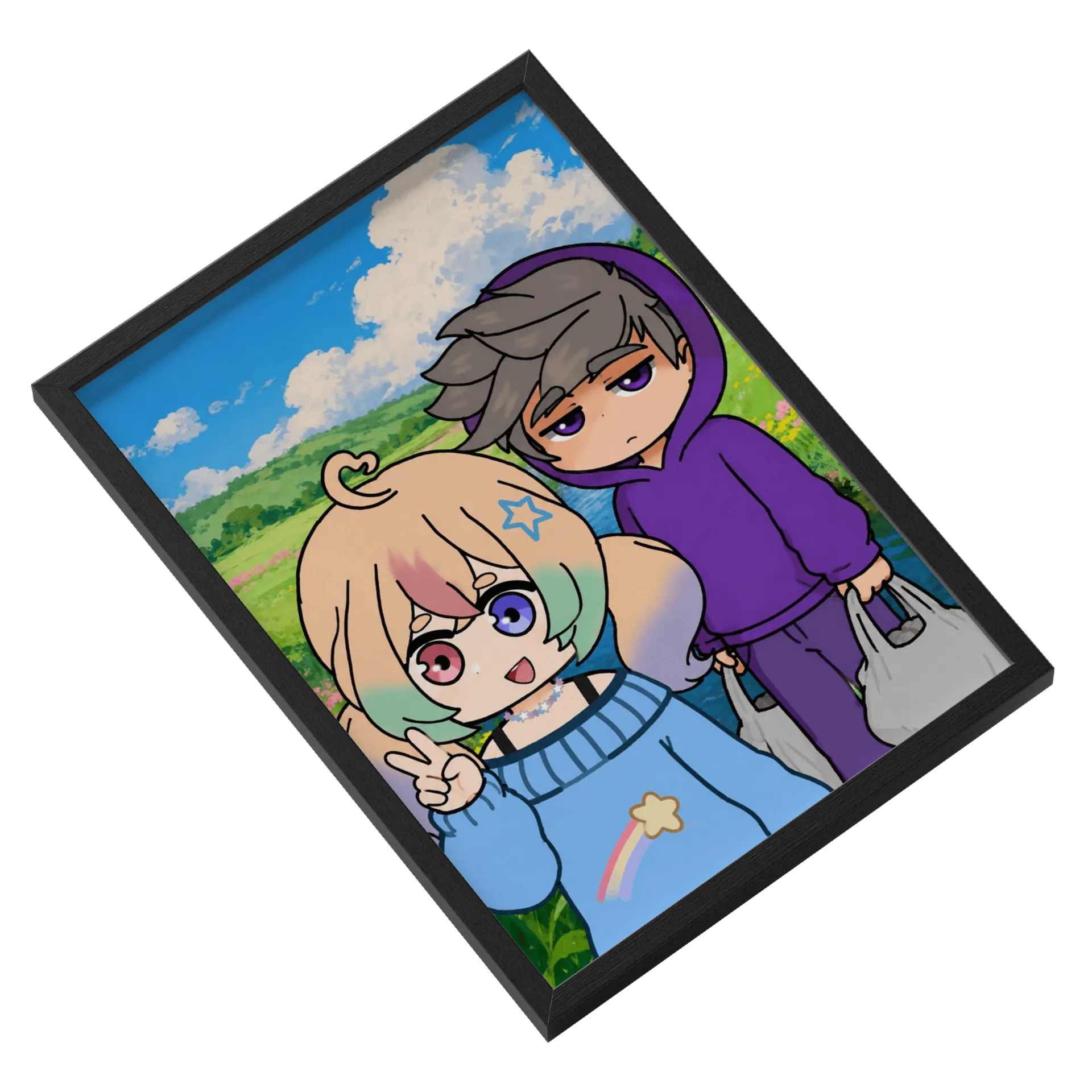 Quadro Gohan & Mayume de Mundo Gohan Loja