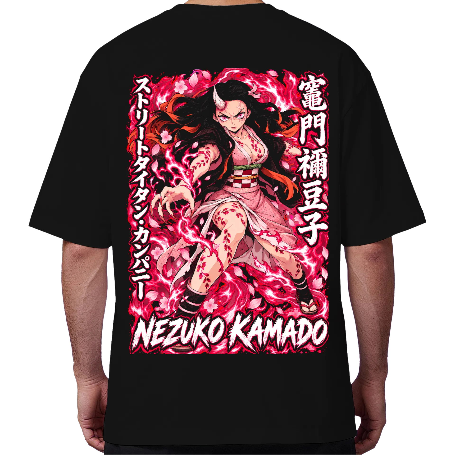 Camiseta Oversized Nezuko Kamado Anime Premium - Imagem 6