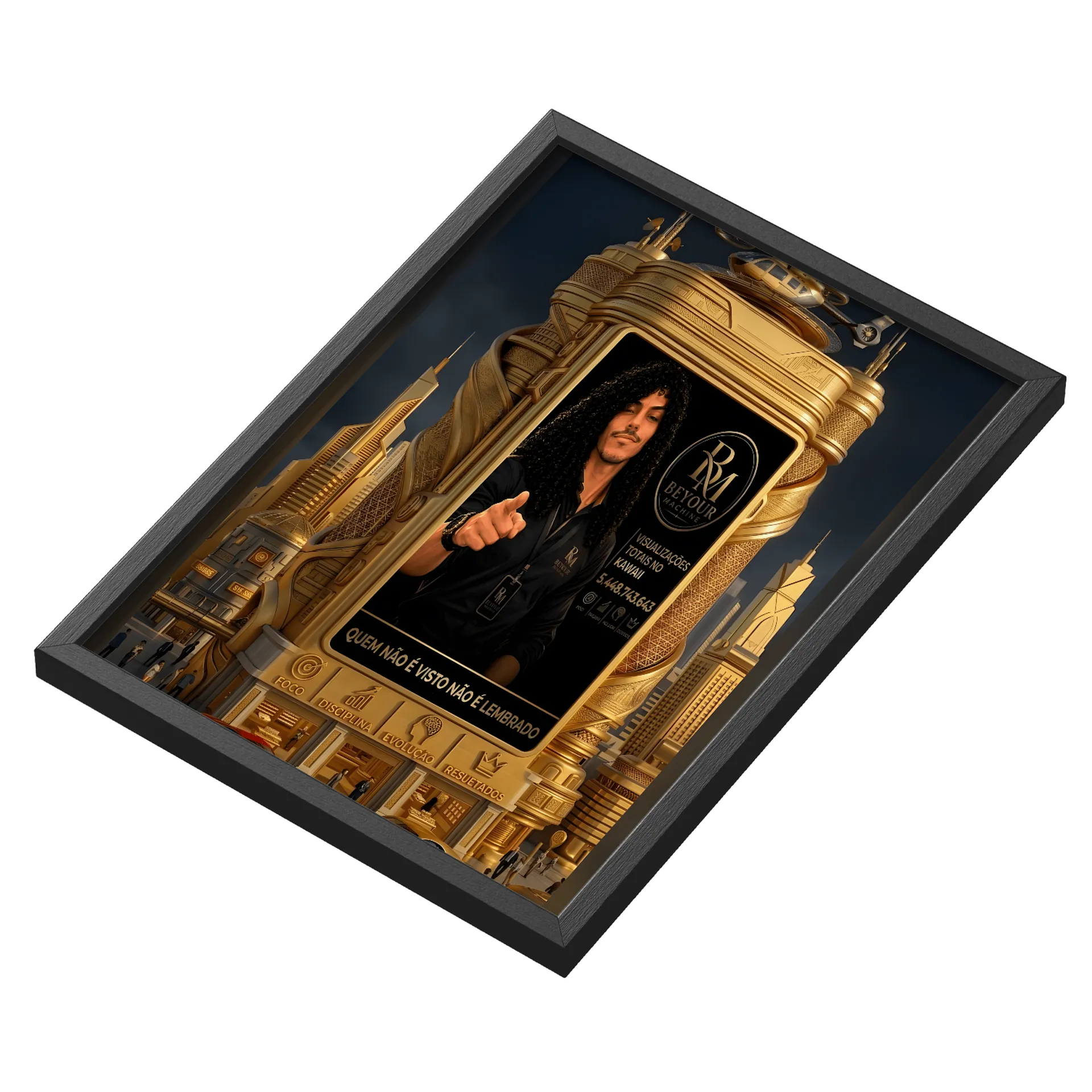 Quadro A3 personalizado Com Vidro - Imagem 3