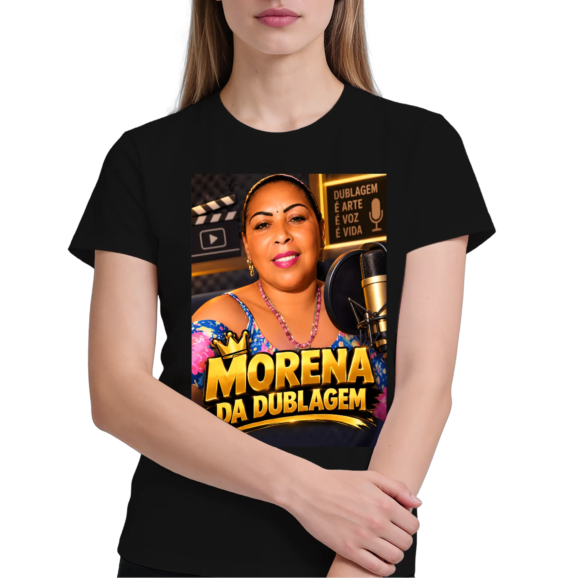 Camiseta personalizada "Morena da Dublagem " - Imagem 3