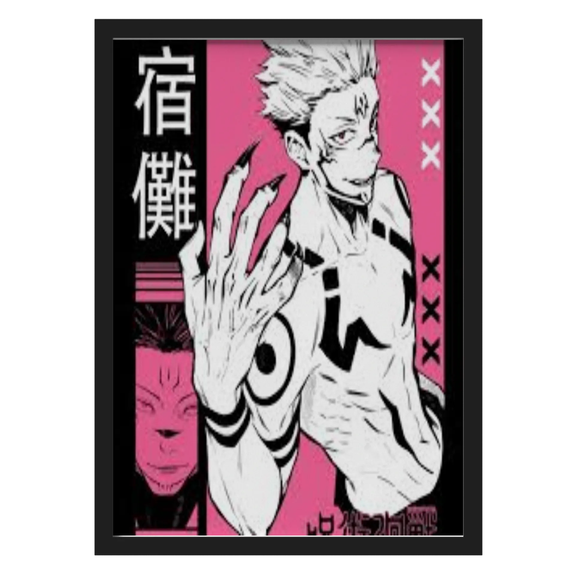 Quadro Estampa Personagem Estilo Manga A3 - Imagem 1