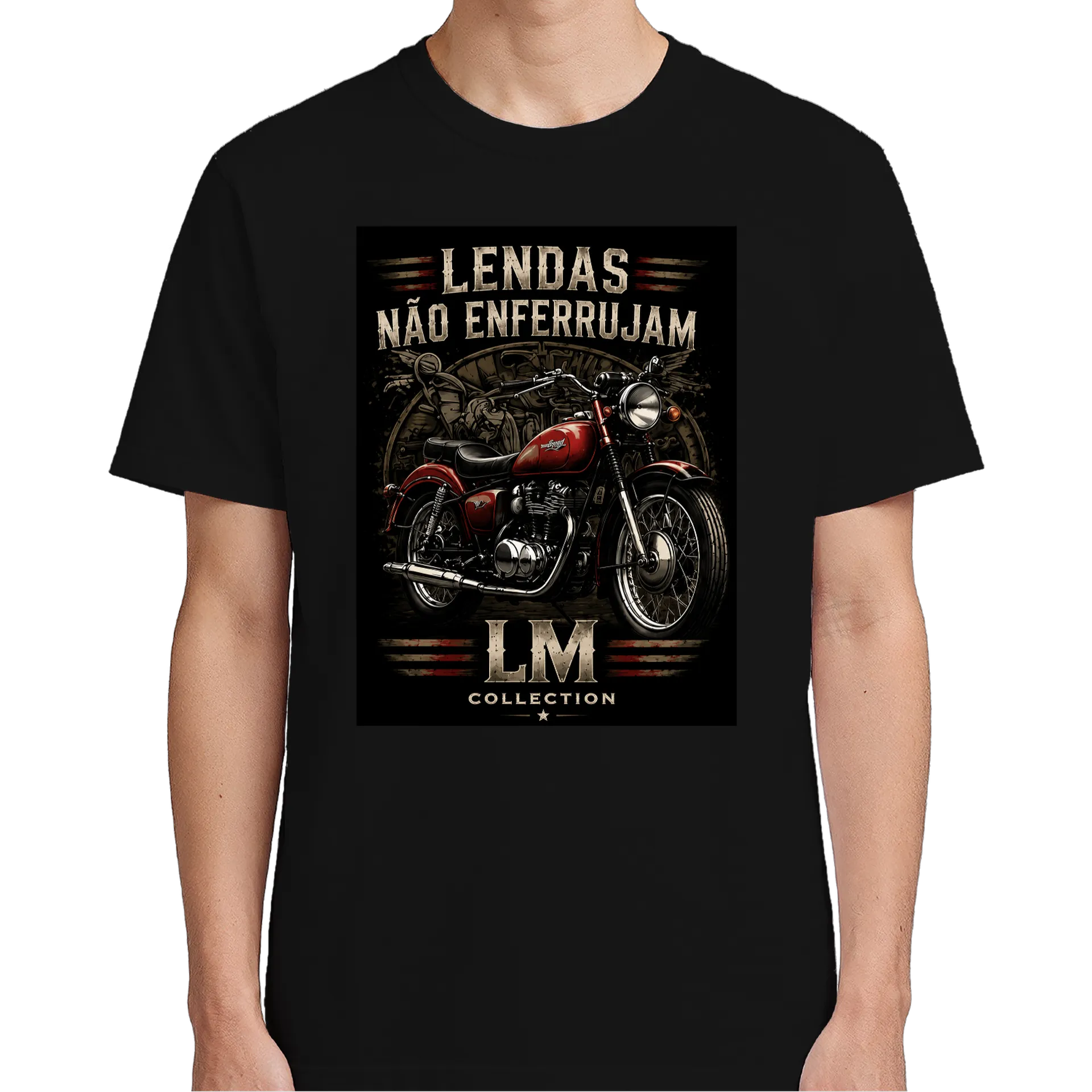 Camiseta  Moto Tribute 100% Algodão - Imagem 5