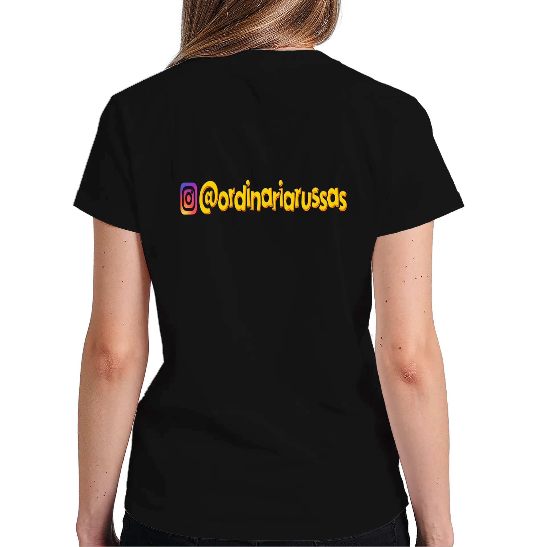 Camiseta Personagem TikTok Neon Azul Vermelho 100% Algodão de Manoecorpus — imagem 5 de 6