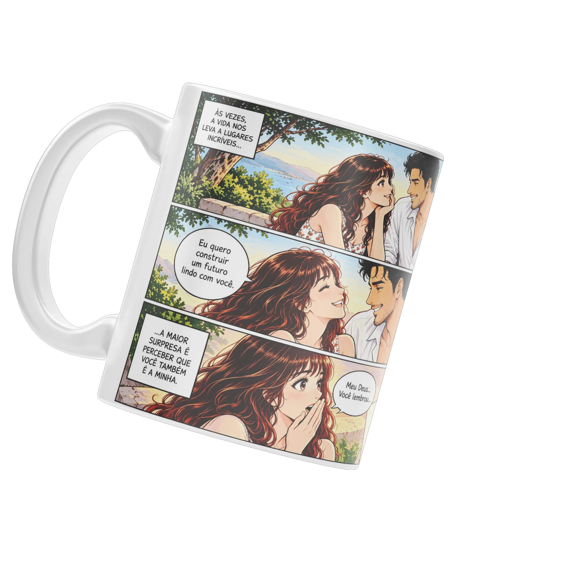 Caneca Porcelana Amor em Quadrinhos 325ml - Imagem 3