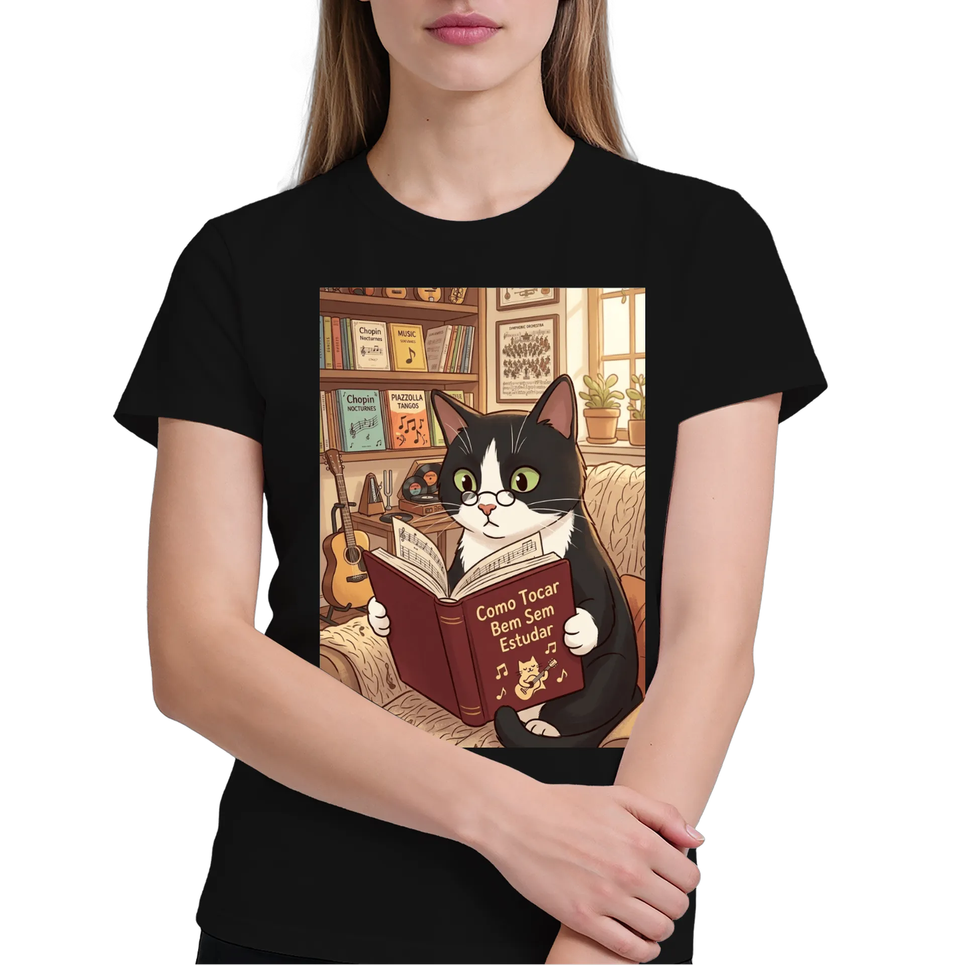 Camiseta “Como tocar bem sem estudar” - Imagem 4